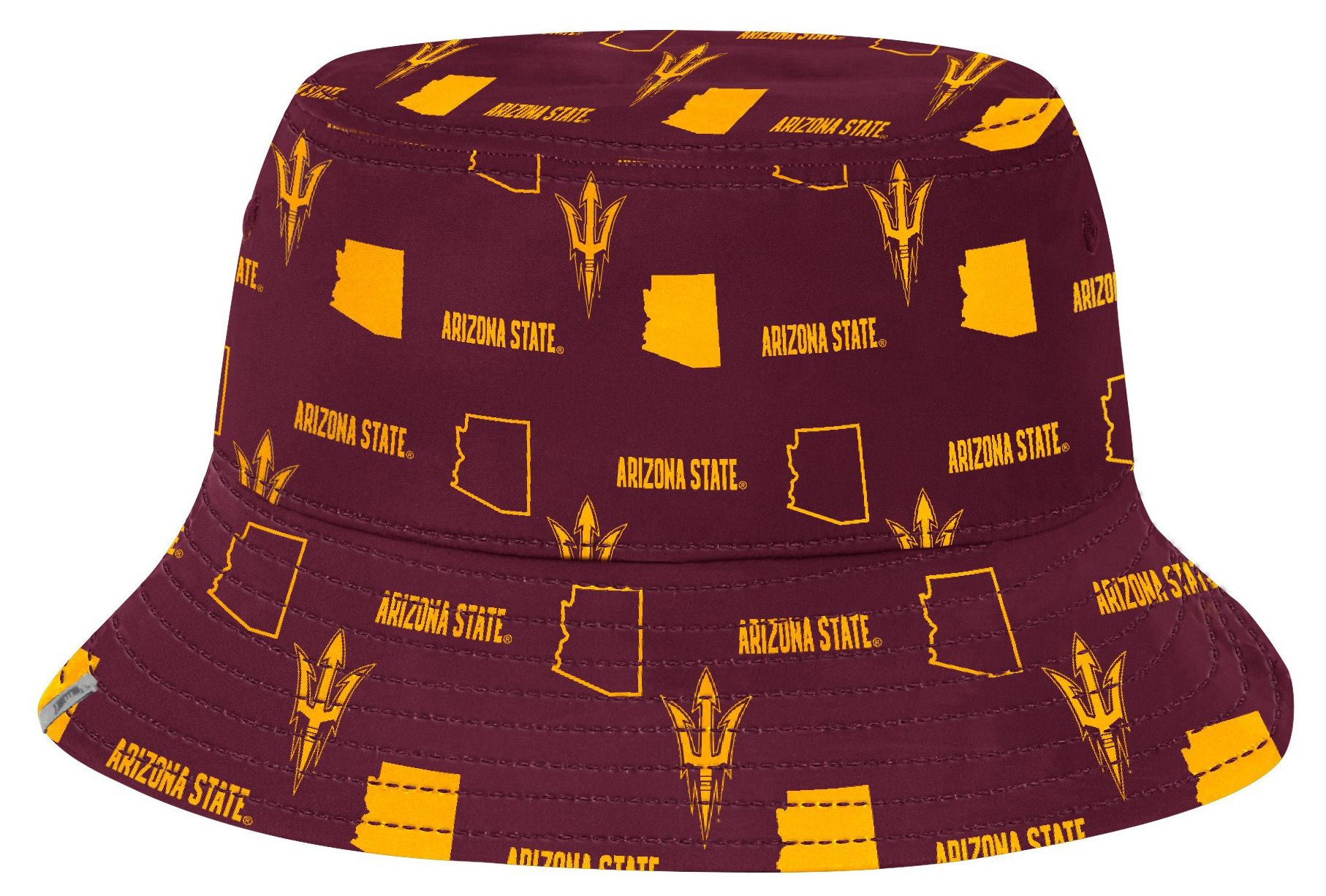 Colosseum Adult Arizona State Sun Devils Maroon Truthsayer Reversible Cabana Bucket Hat