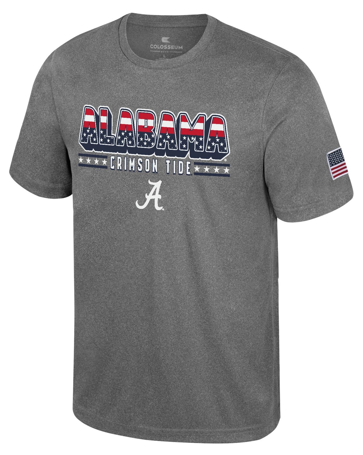 Colosseum Men's Alabama Crimson Tide Heather Charcoal Blade T-Shirt
