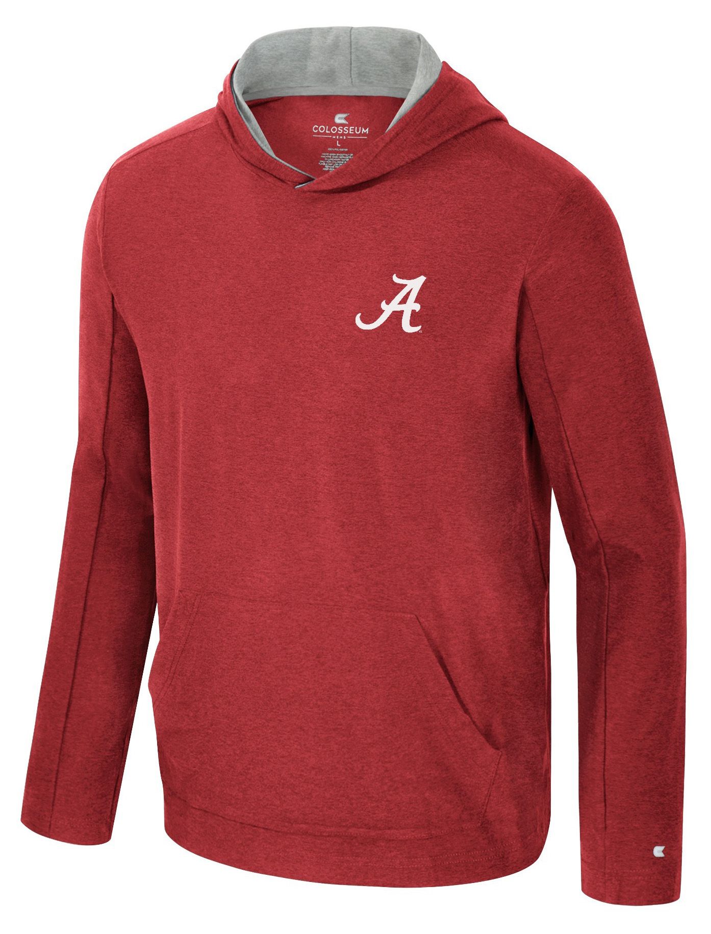 Colosseum Men's Alabama Crimson Tide Cardinal Long Sleeve Hoodie Shirt