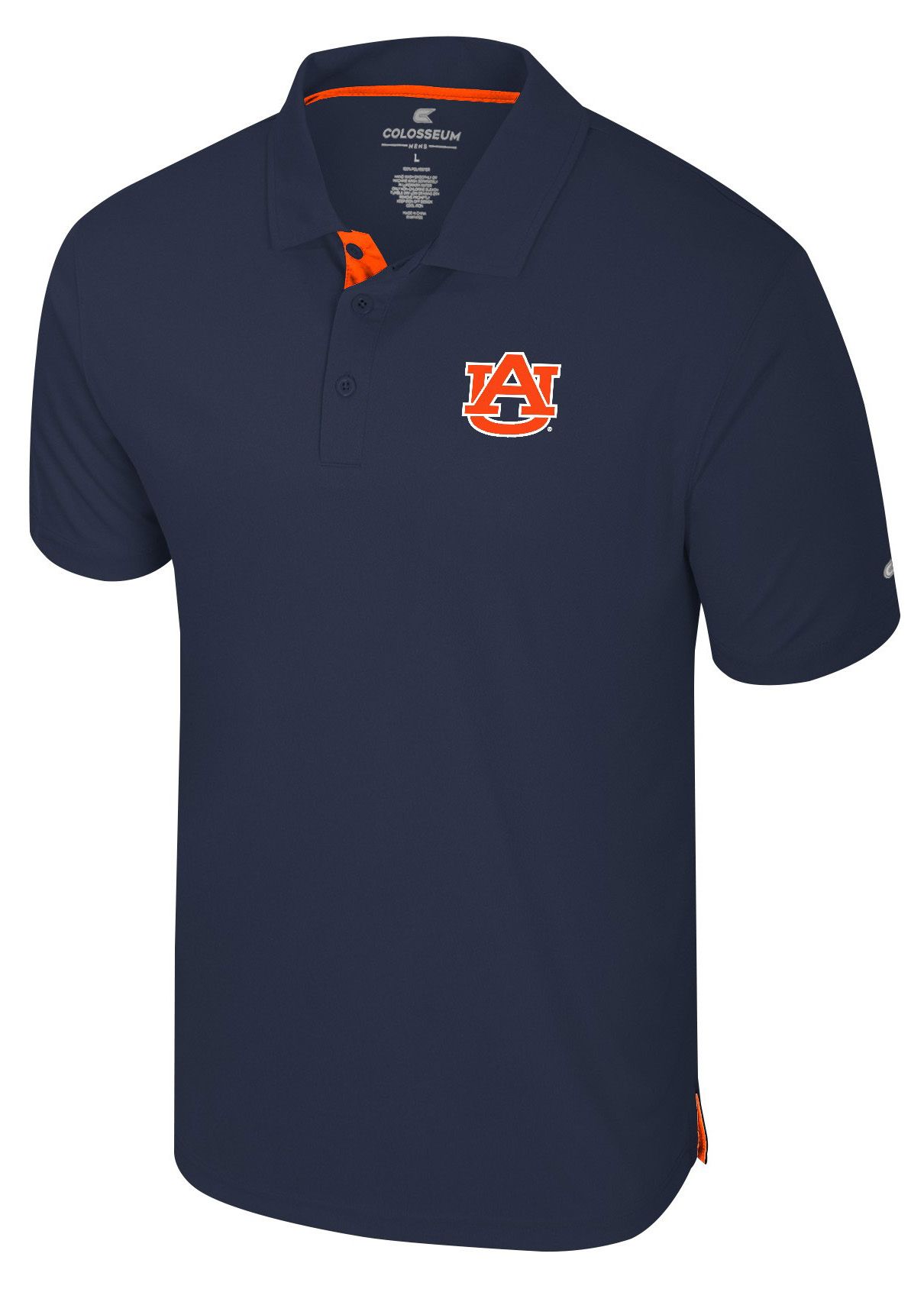 Colosseum Men's Auburn Tigers Navy Polo