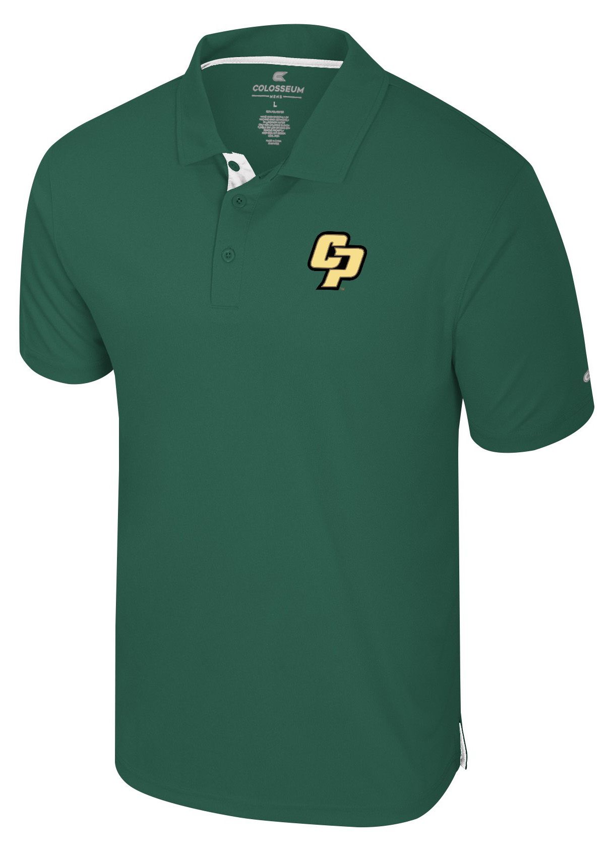 Colosseum Men's Cal Poly Mustangs Green Polo