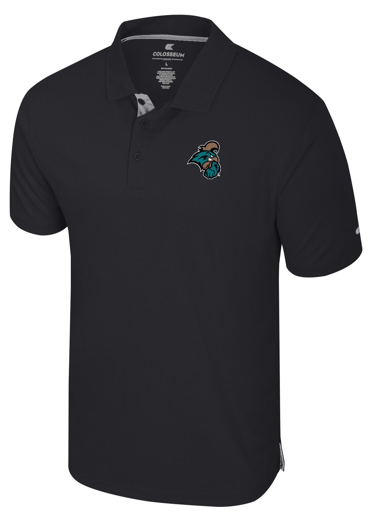 Colosseum Men's Coastal Carolina Chanticleers Black Polo