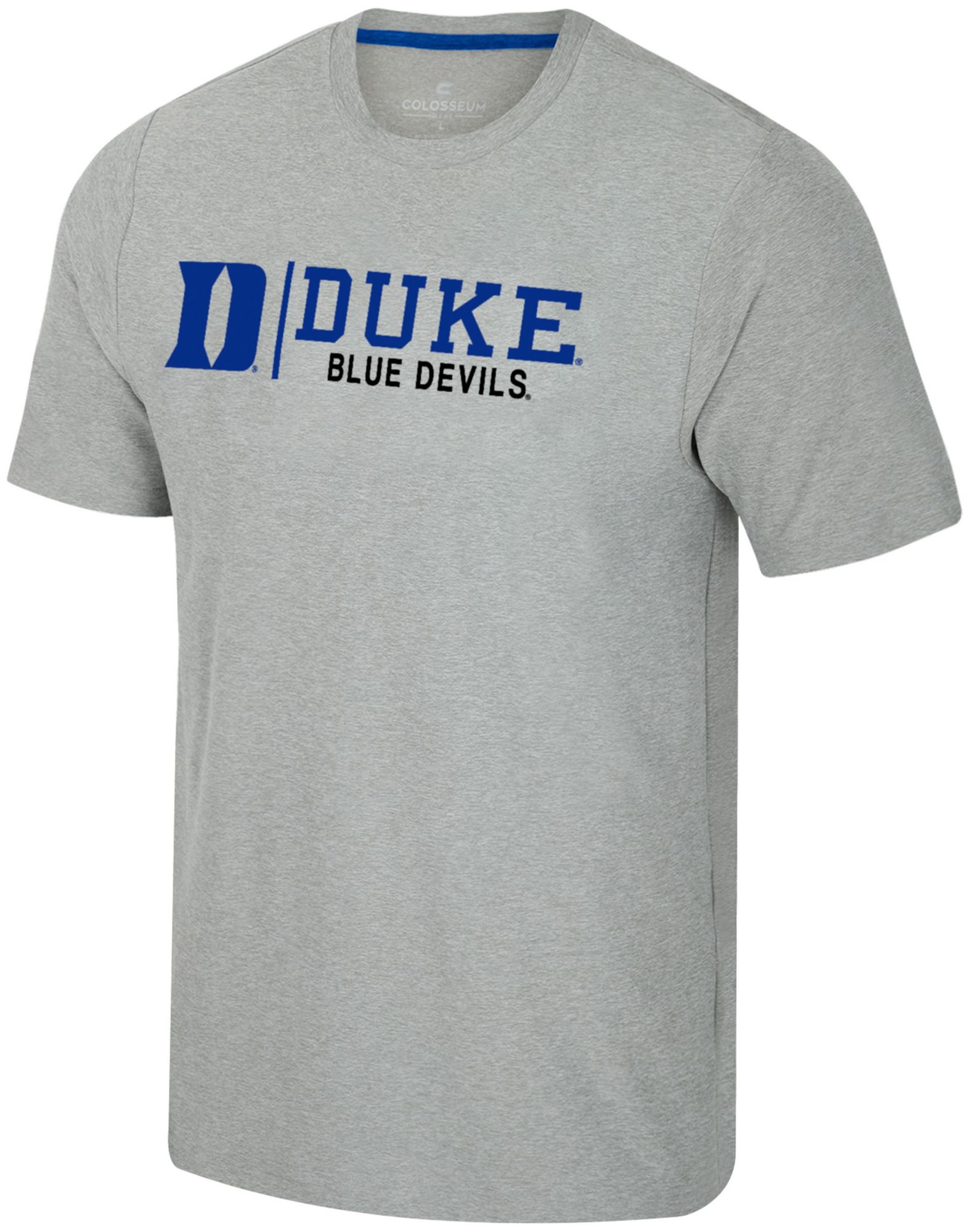 Colosseum Men's Duke Blue Devils Grey Herald T-Shirt