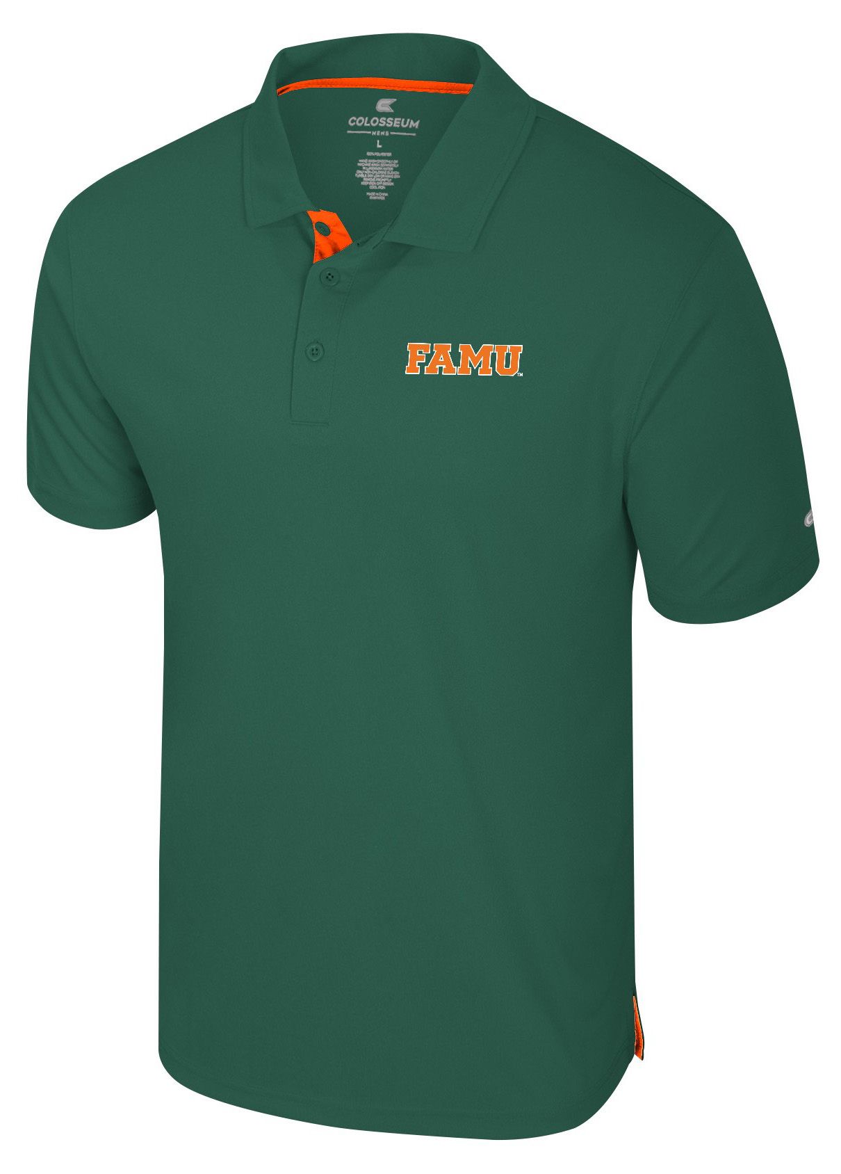 Colosseum Men's Florida A&M Rattlers Green Polo