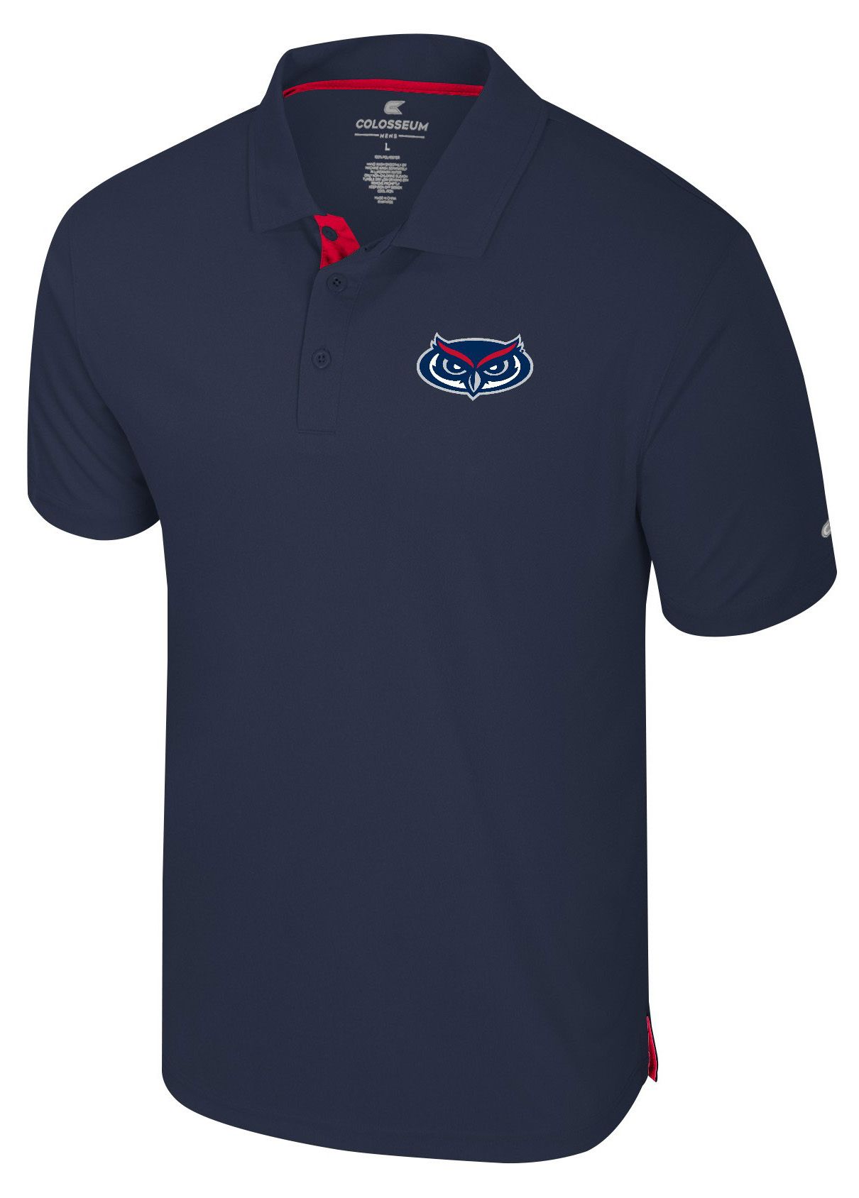 Colosseum Men's Florida Atlantic Owls Navy Polo