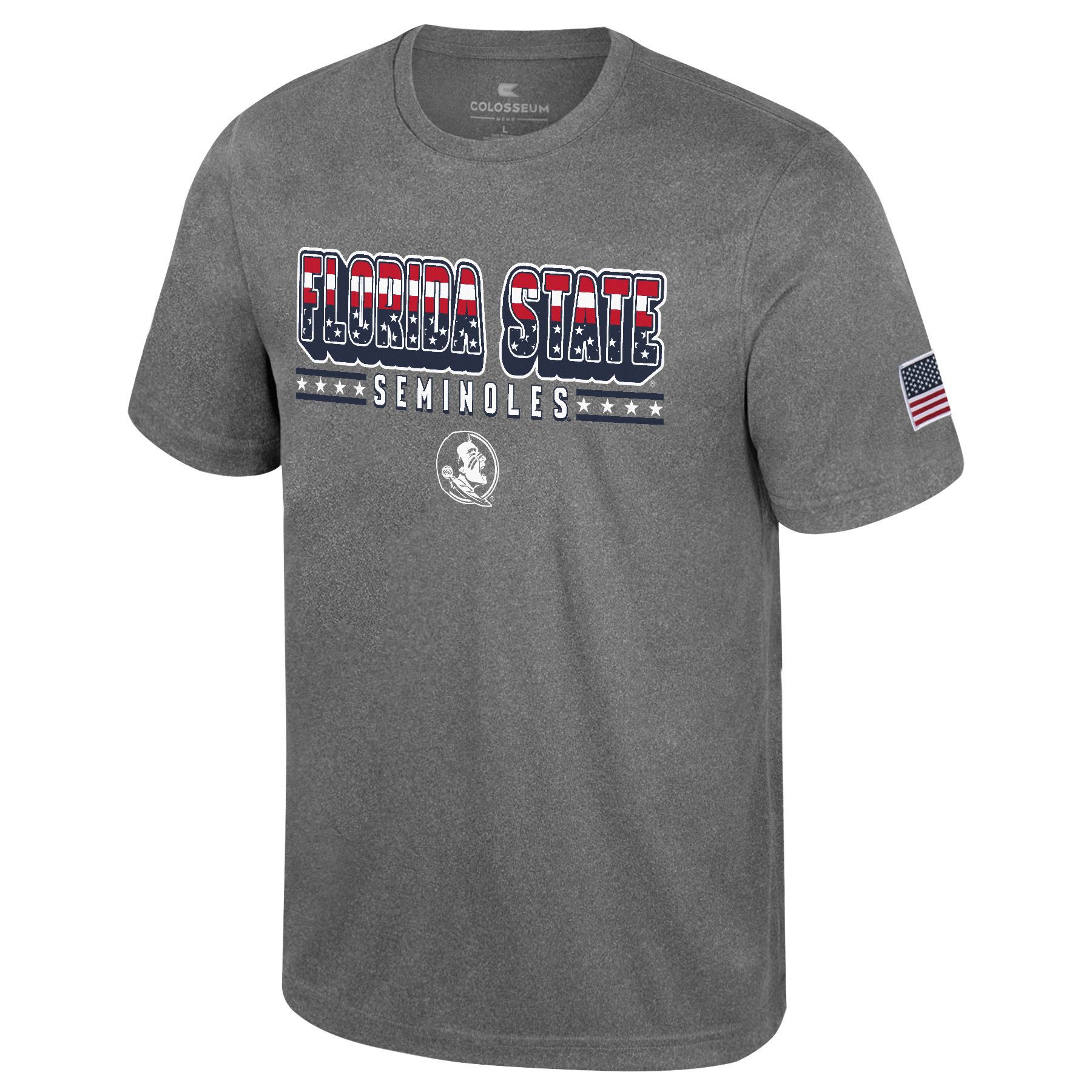 Colosseum Men's Florida State Seminoles Grey Herald T-Shirt