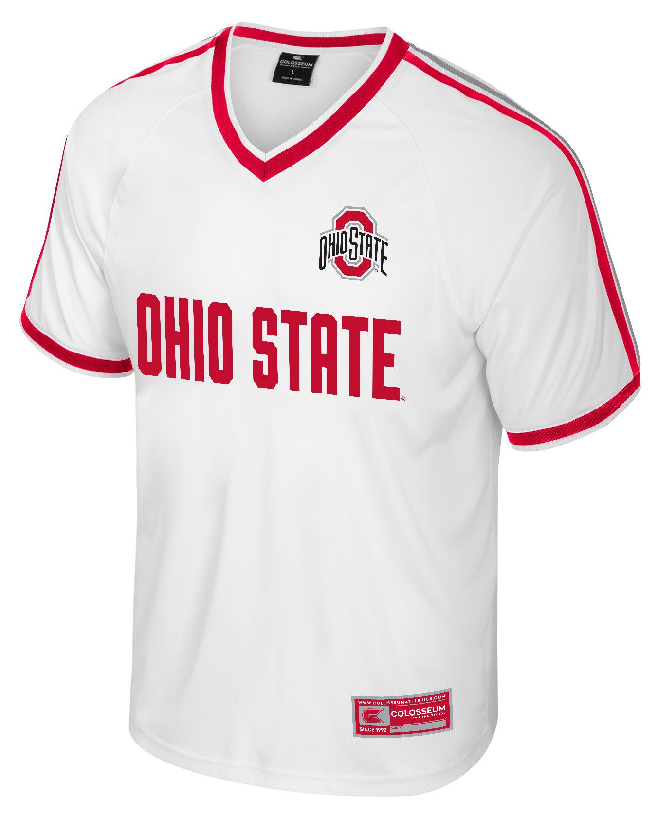 Colosseum Men's Ohio State Buckeyes White Soccer Jersey