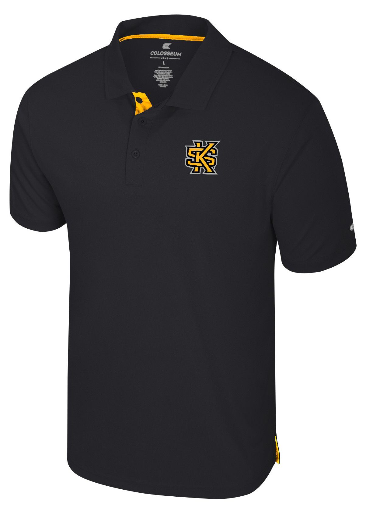 Colosseum Men's Kennesaw State Owls Black Polo