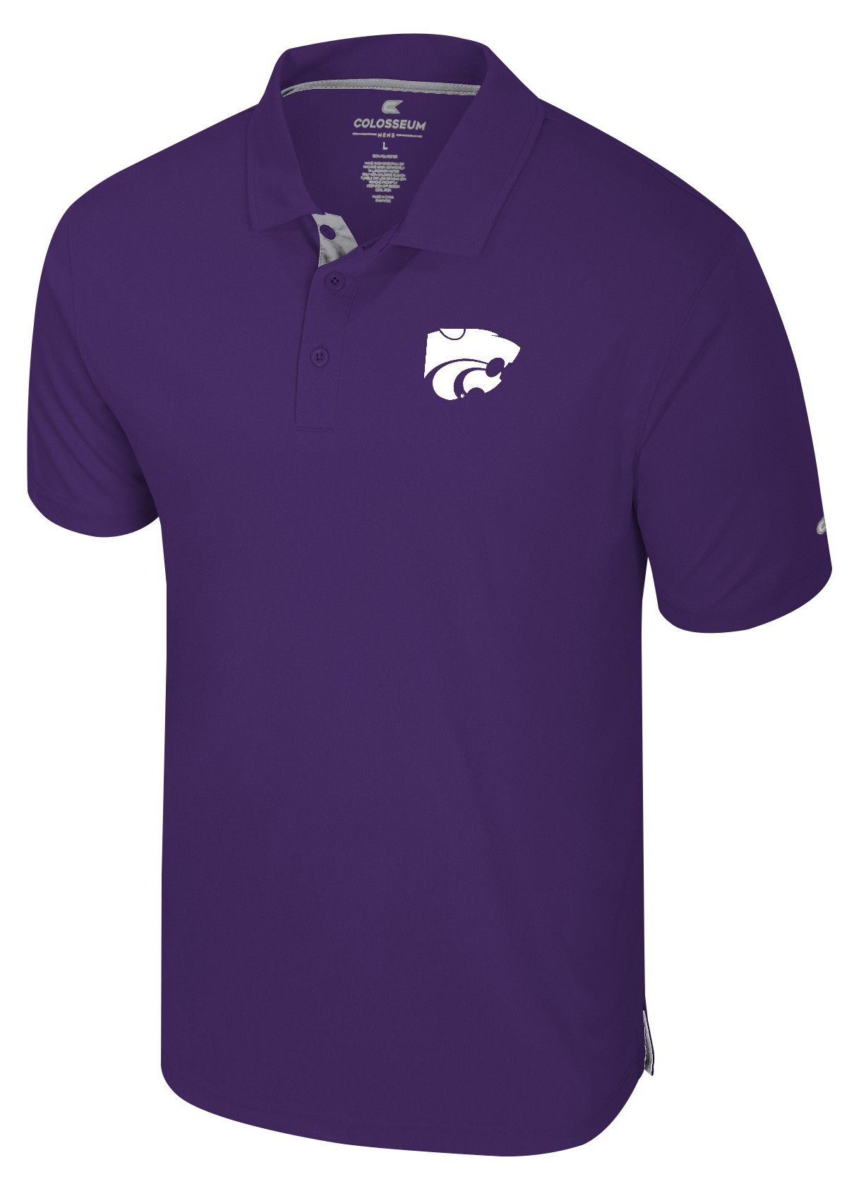 Colosseum Men's Kansas State Wildcats Purple Polo