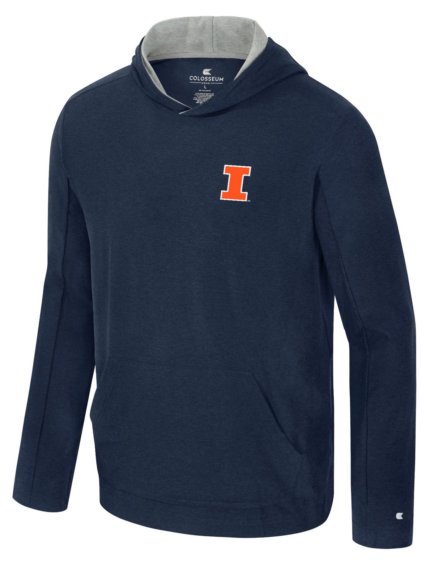 Colosseum Men's Illinois Fighting Illini Navy Long Sleeve Hoodie Shirt