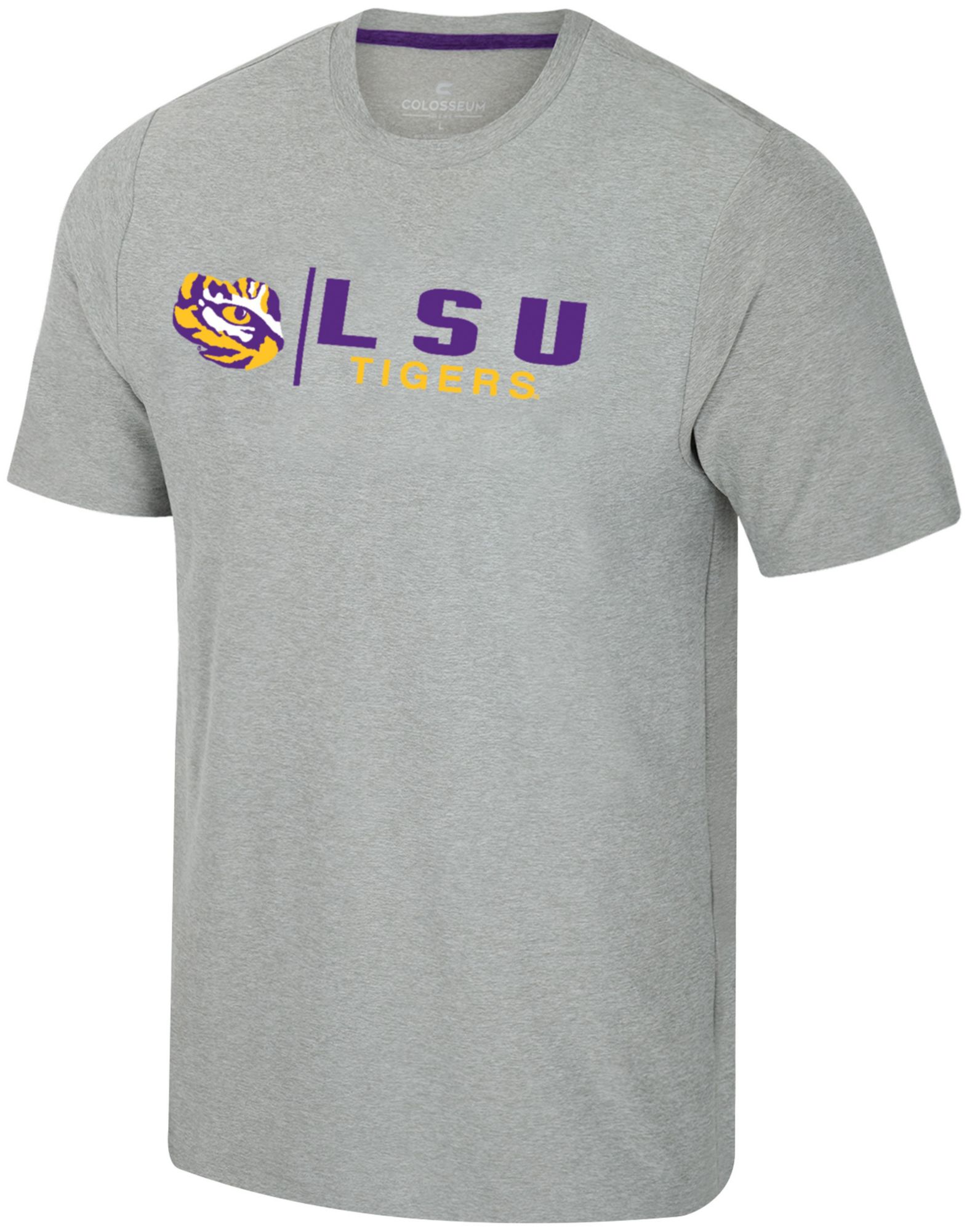 Colosseum Men's LSU Tigers Grey Herald T-Shirt