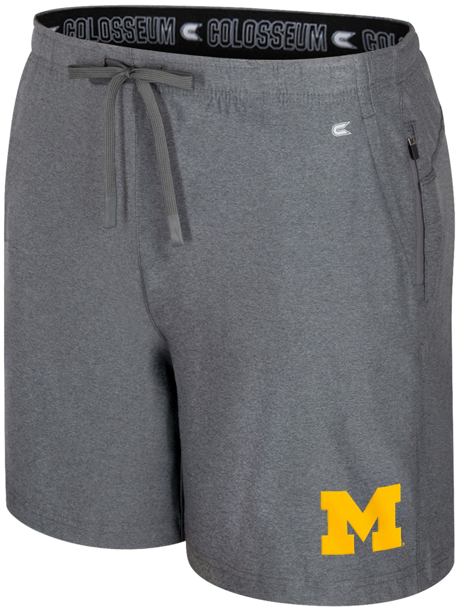 Colosseum Men's Michigan Wolverines Charcoal Gurney Shorts