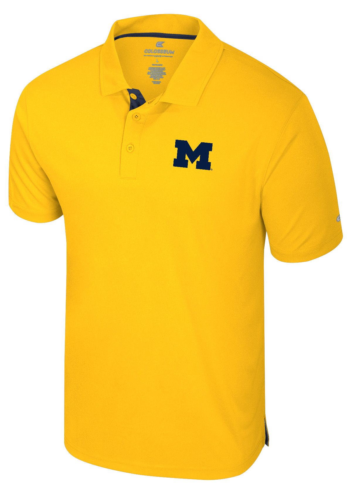 Colosseum Men's Michigan Wolverines Maize Polo