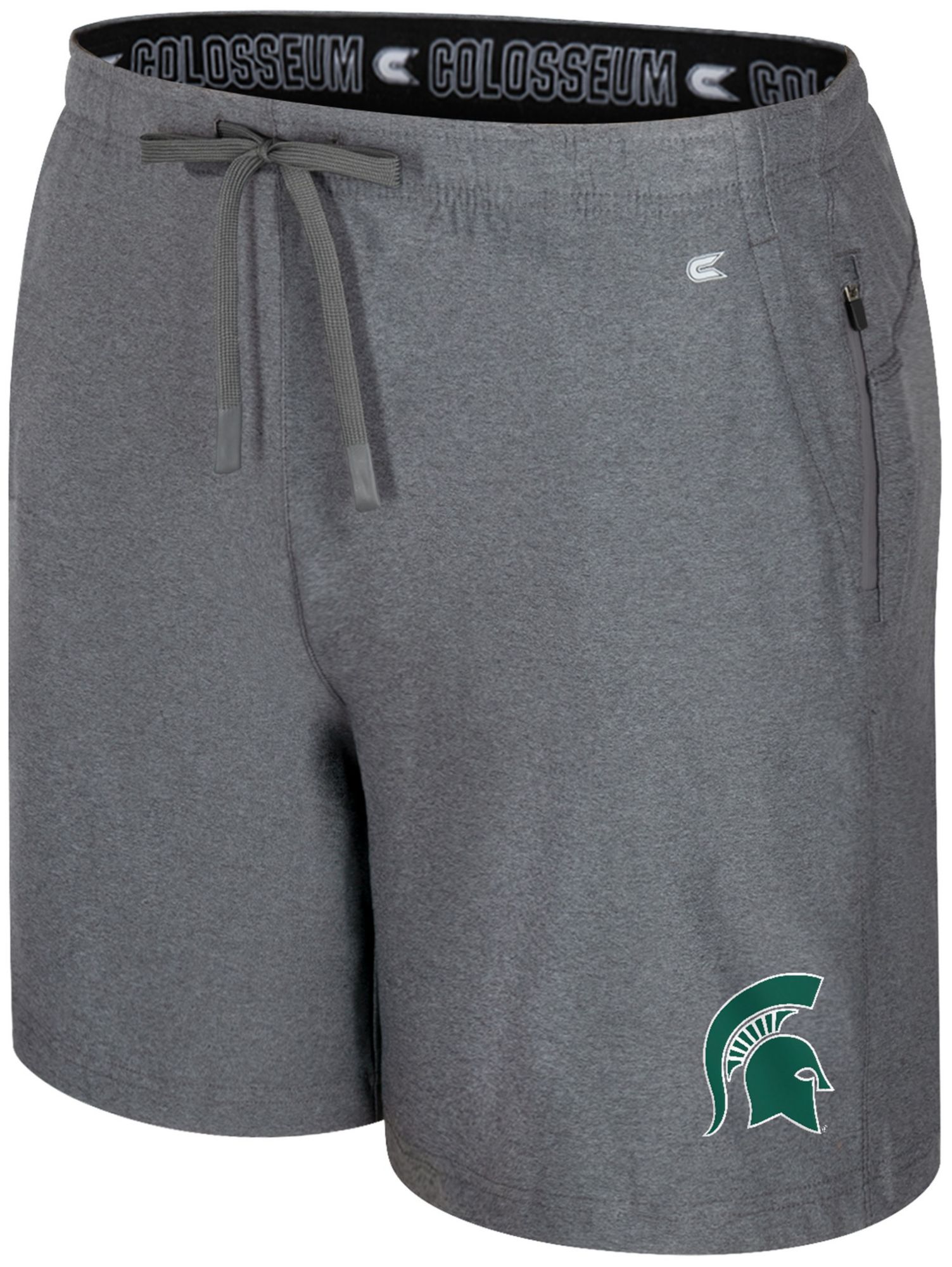 Colosseum Men's Michigan State Spartans Charcoal Gurney Shorts