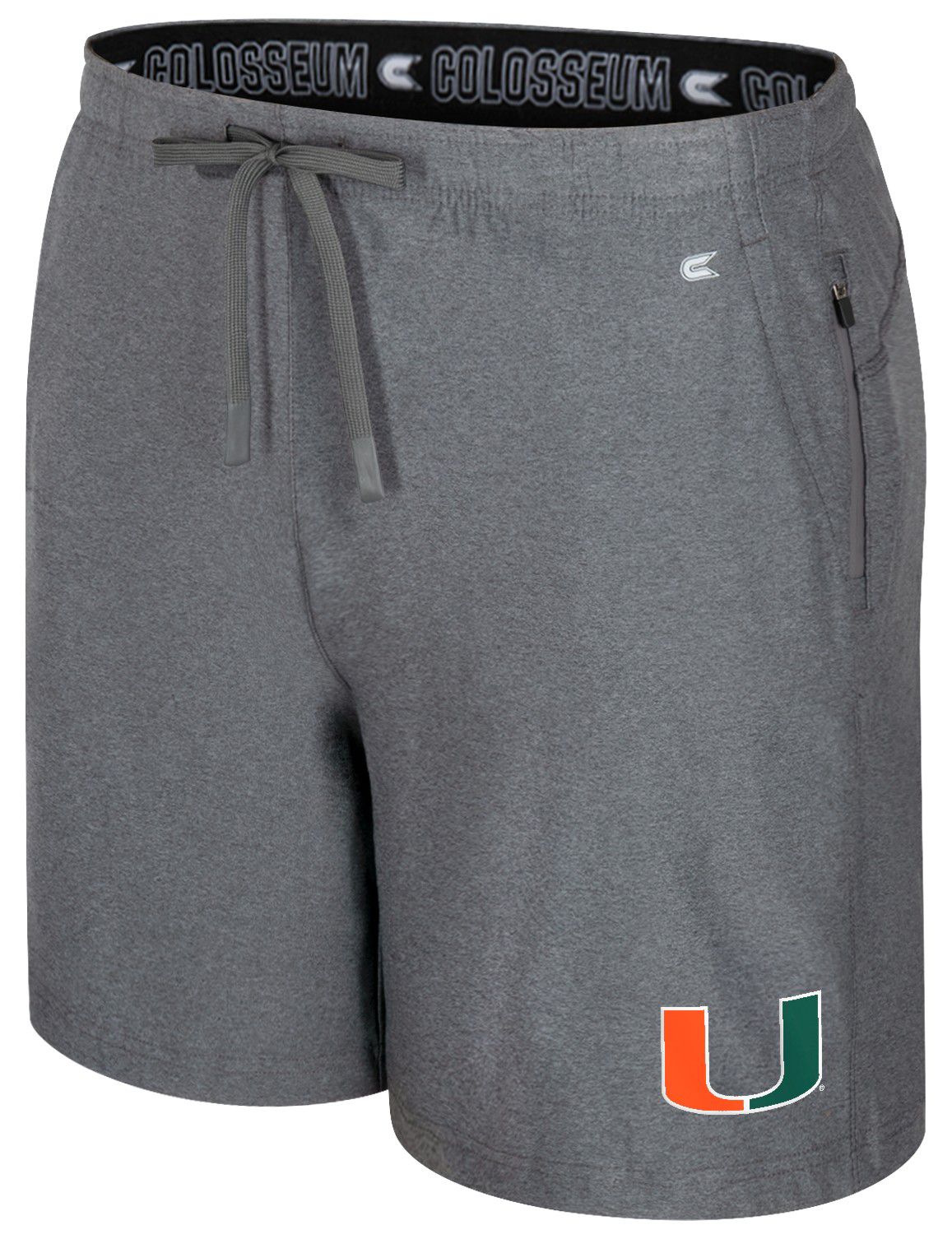 Colosseum Men's Miami Hurricanes Charcoal Gurney Shorts