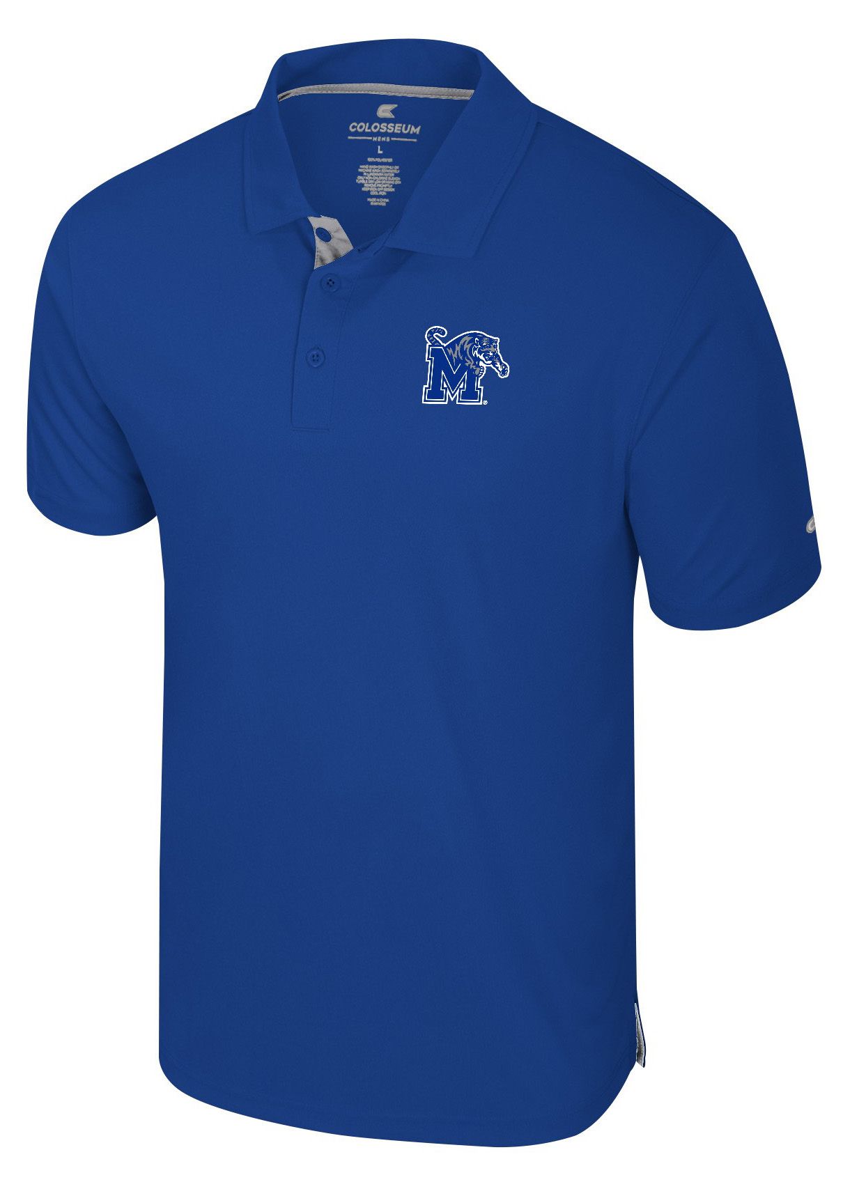 Colosseum Men's Memphis Tigers Royal Polo