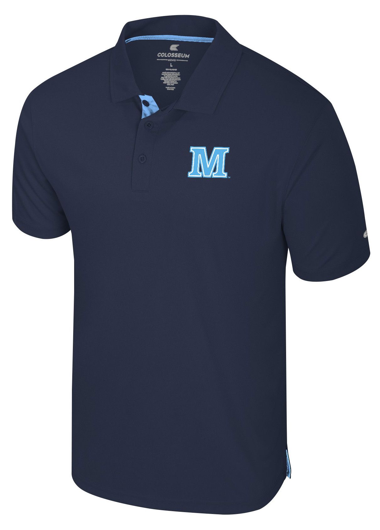 Colosseum Men's Maine Black Bears Navy Polo