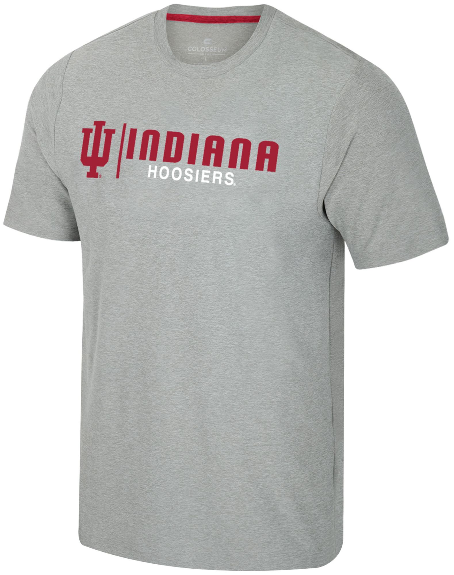 Colosseum Men's Indiana Hoosiers Grey Herald T-Shirt
