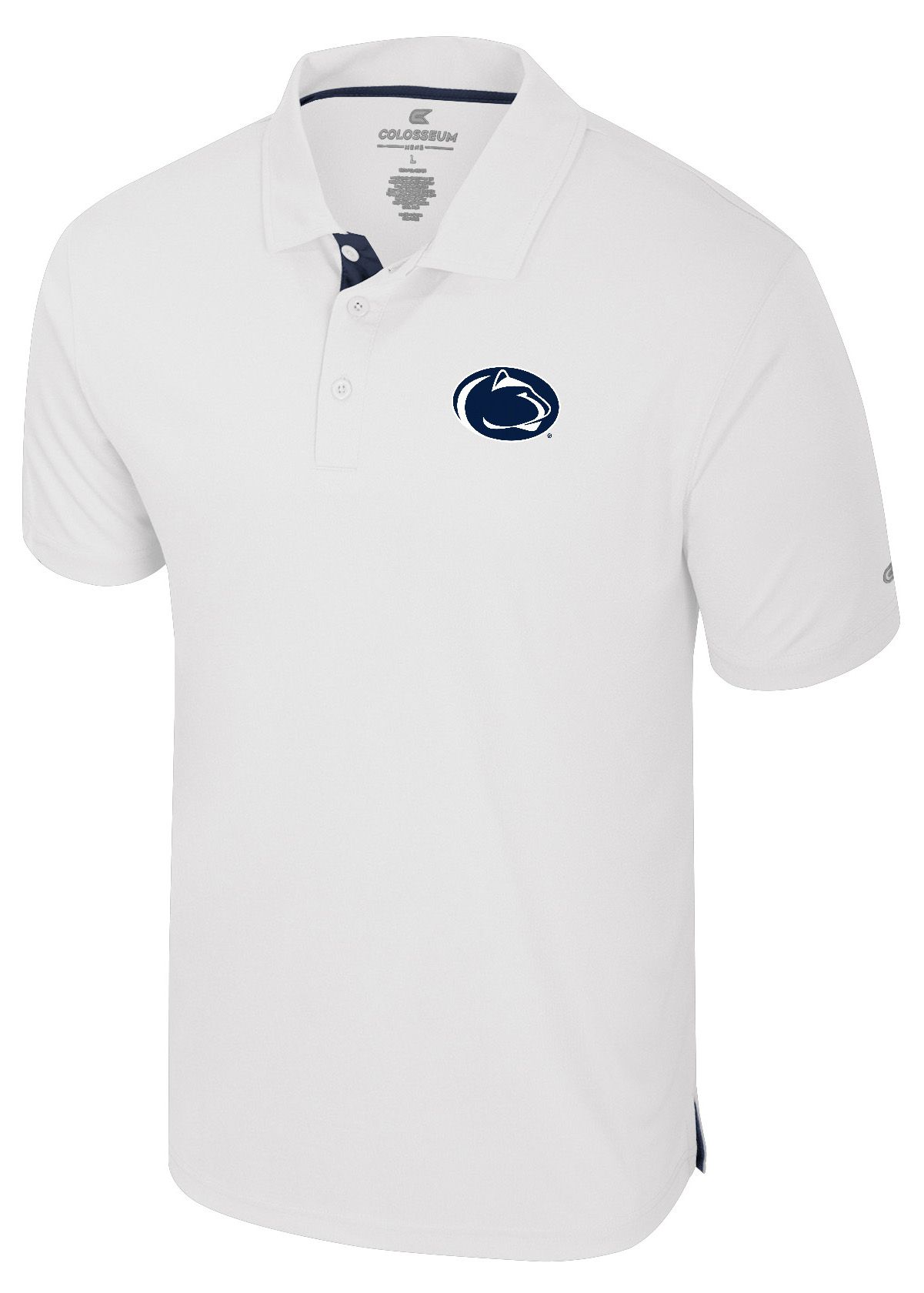 Colosseum Men's Penn State Nittany Lions White Polo