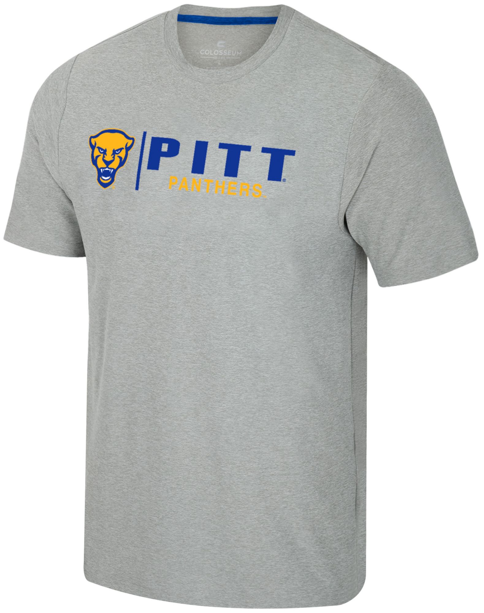 Colosseum Men's Pitt Panthers Grey Herald T-Shirt