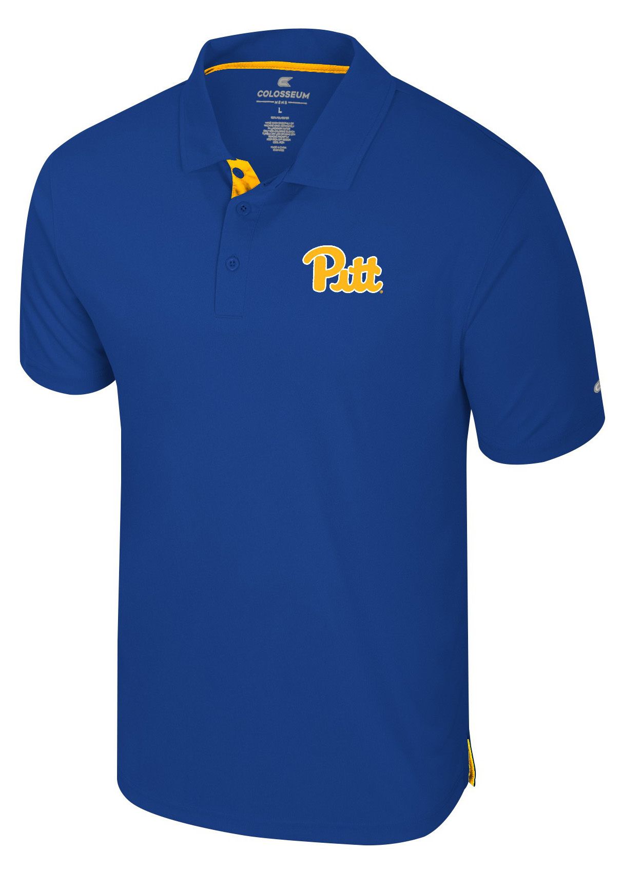 Colosseum Men's Pitt Panthers Royal Polo