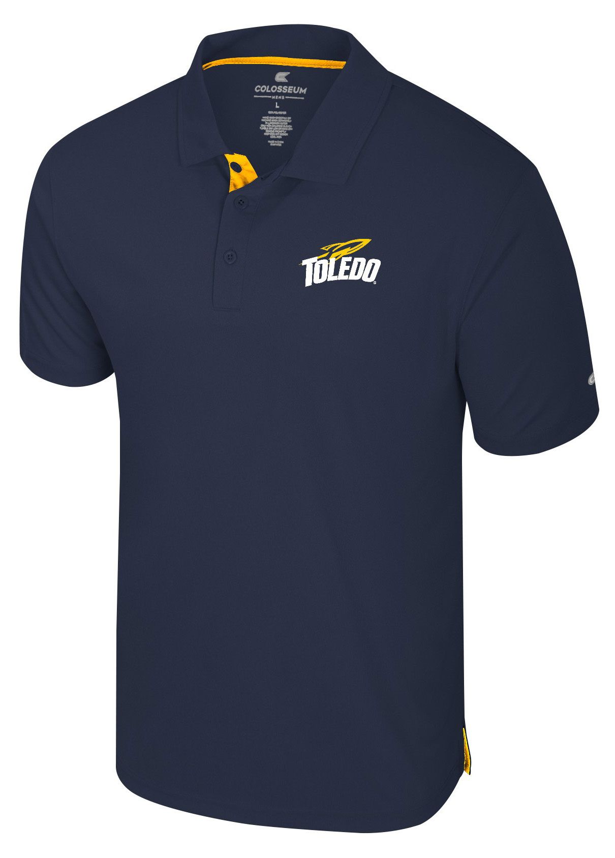 Colosseum Men's Toledo Rockets Navy Polo