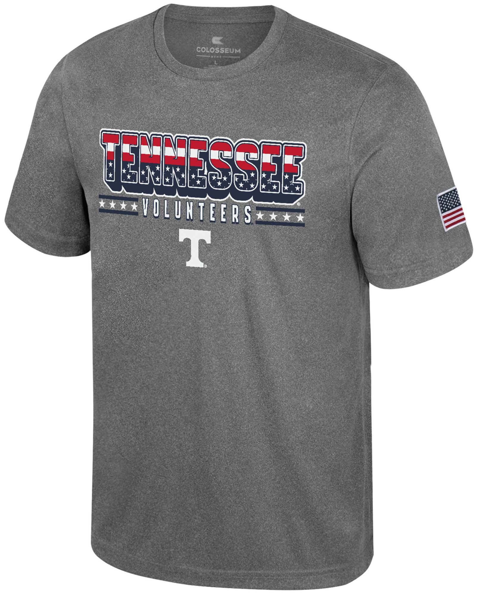 Colosseum Men's Tennessee Volunteers Heather Charcoal Blade T-Shirt