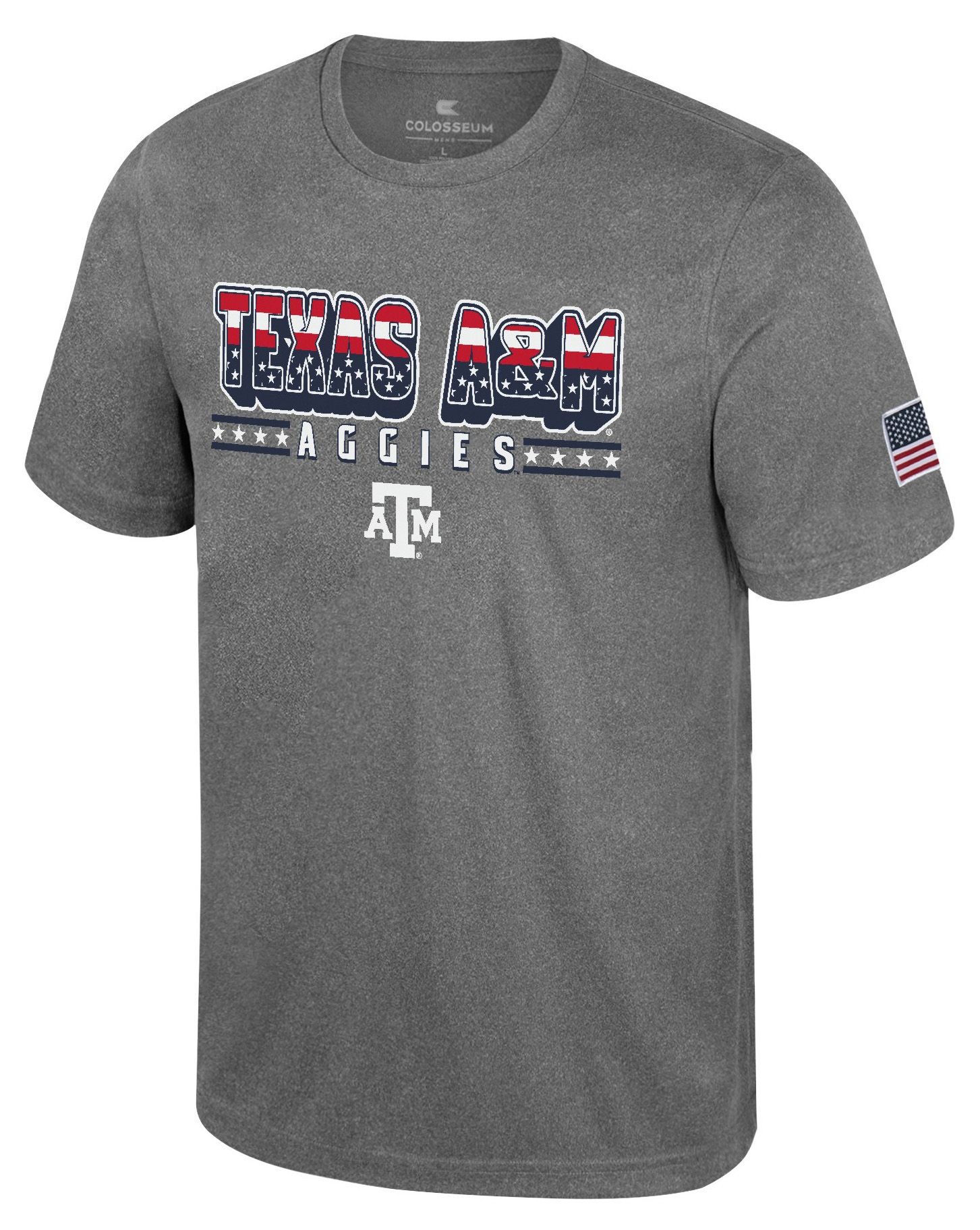 Colosseum Men's Texas A&M Aggies Heather Charcoal Blade T-Shirt