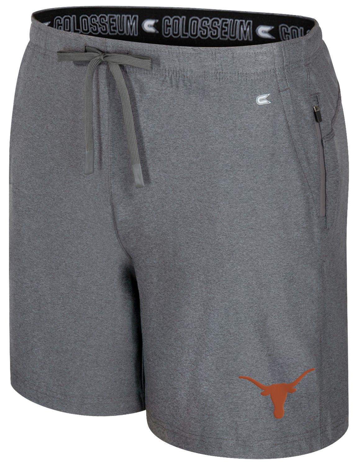 Colosseum Men's Texas Longhorns Charcoal Gurney Shorts
