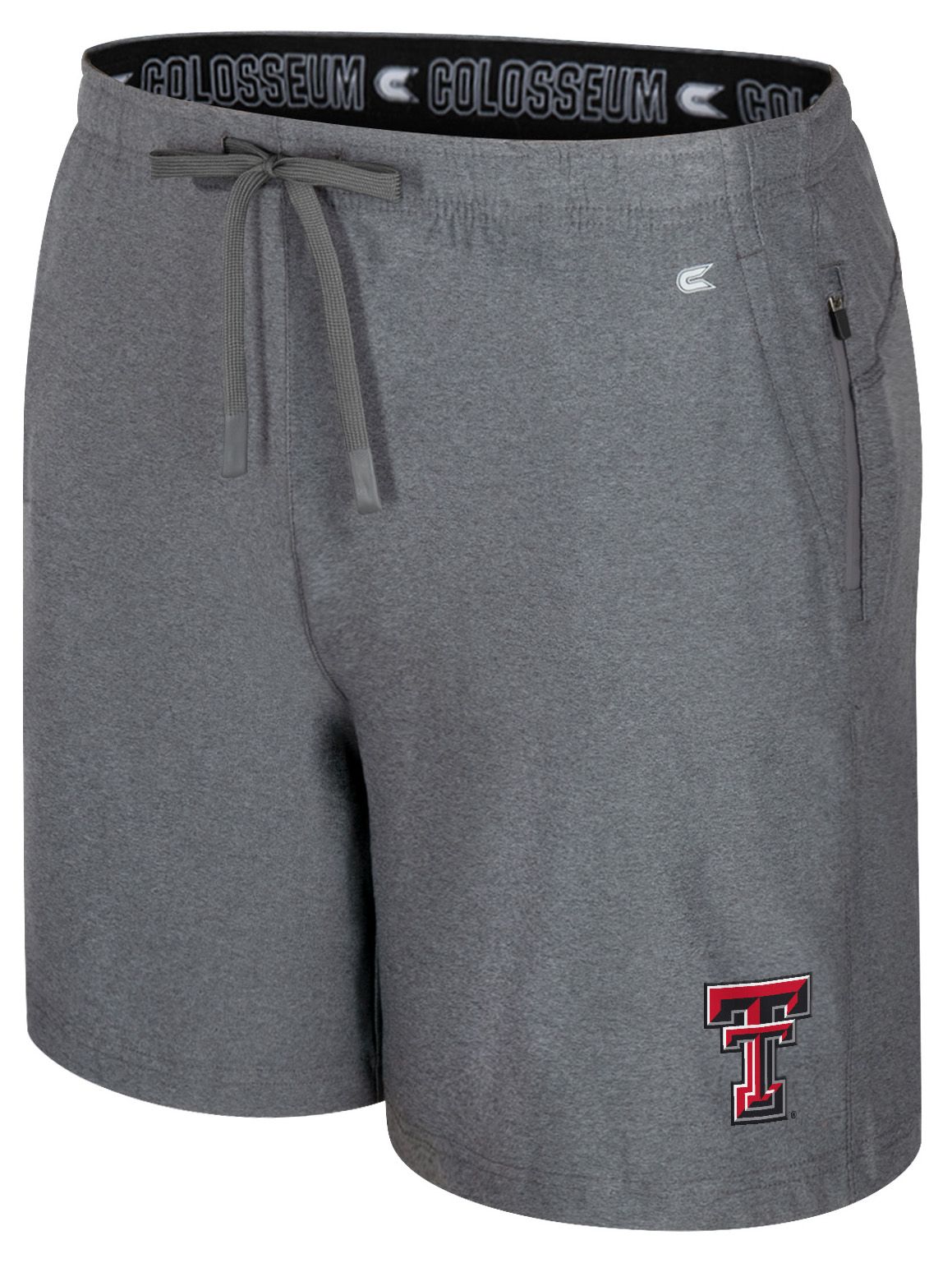 Colosseum Men's Texas Tech Red Raiders Charcoal Gurney Shorts
