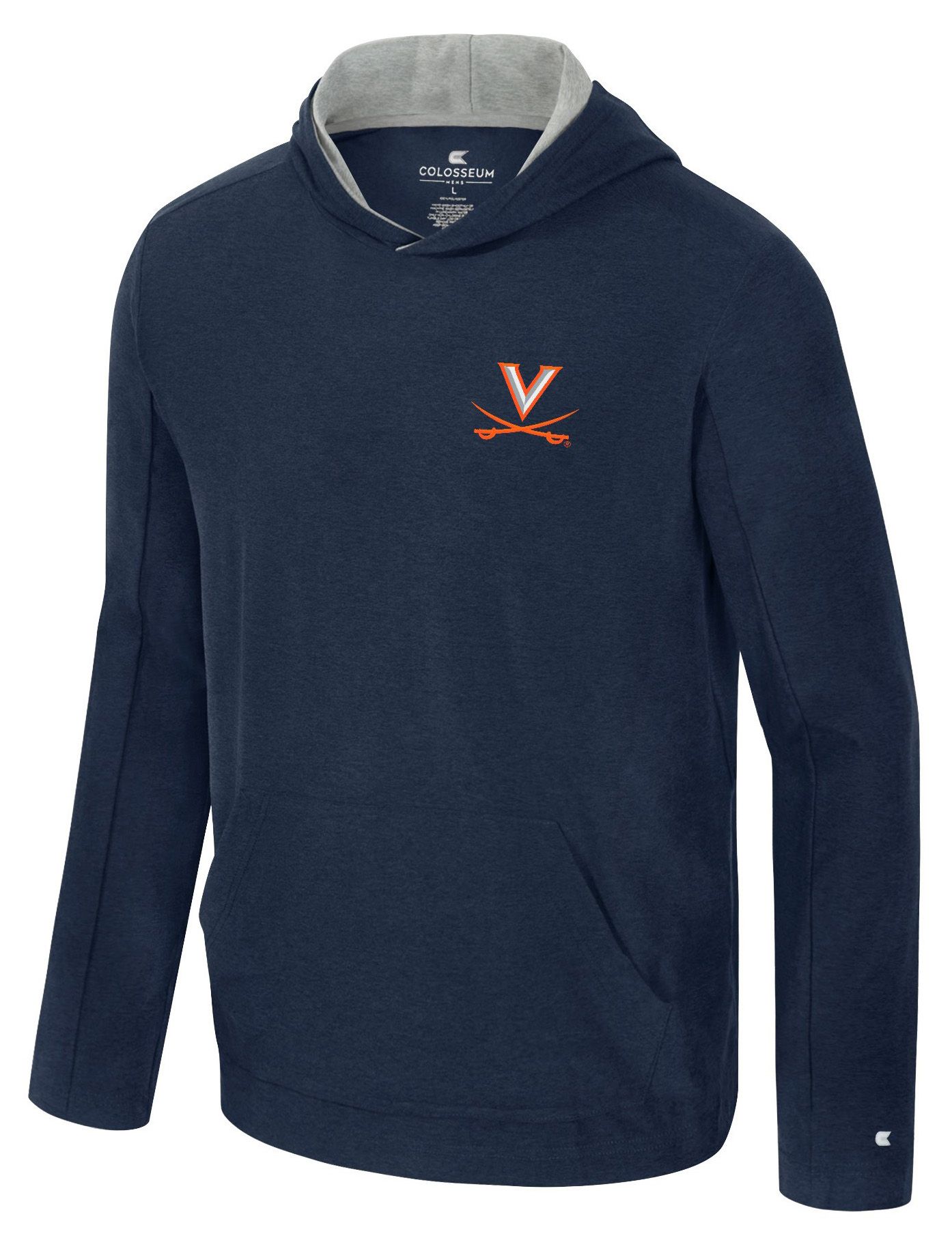 Colosseum Men's Virginia Cavaliers Navy Long Sleeve Hoodie Shirt