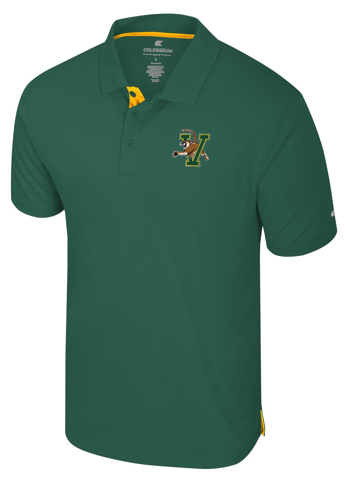 Colosseum Men's Vermont Catamounts Green Polo