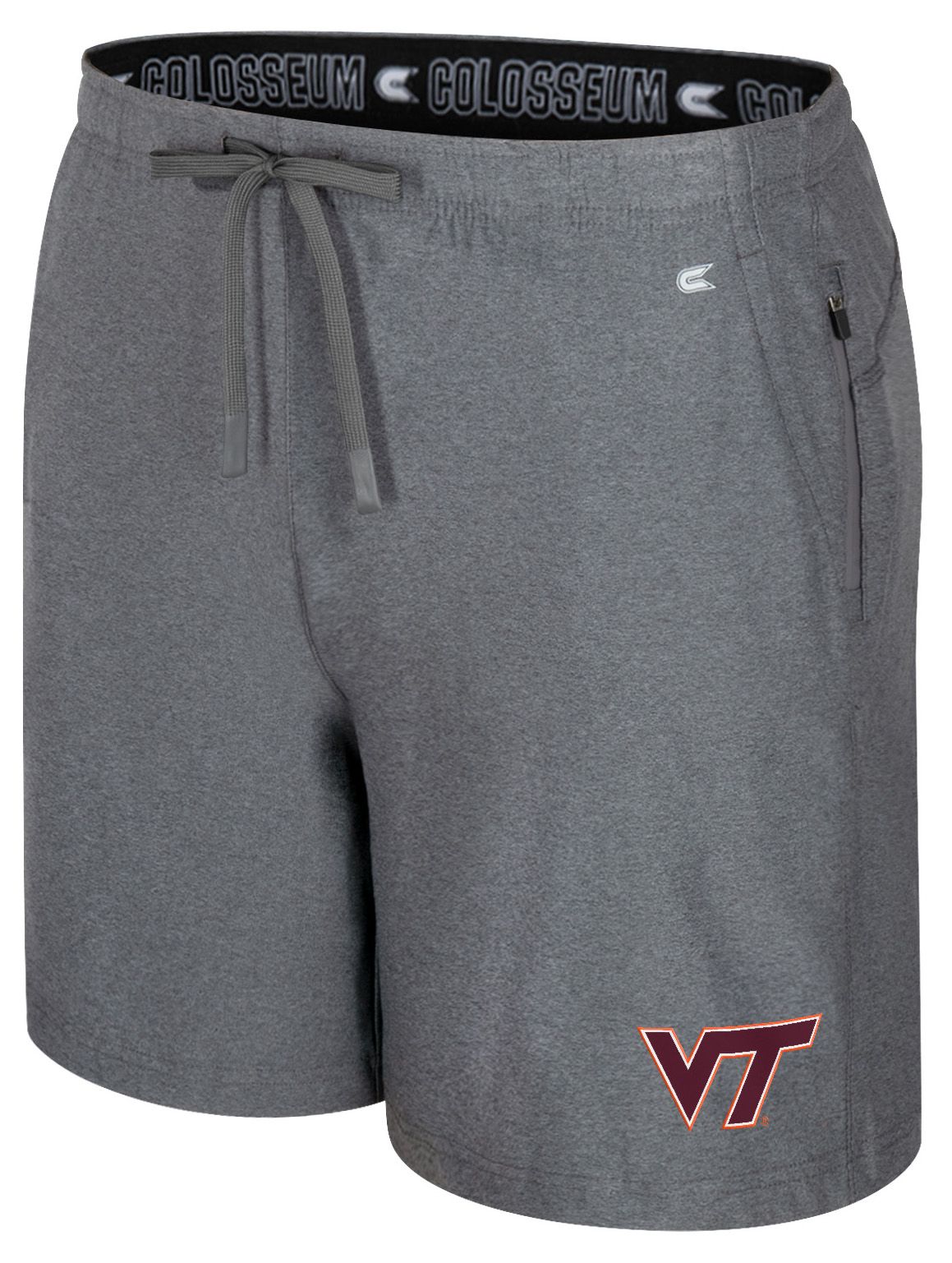 Colosseum Men's Virginia Tech Hokies Charcoal Gurney Shorts