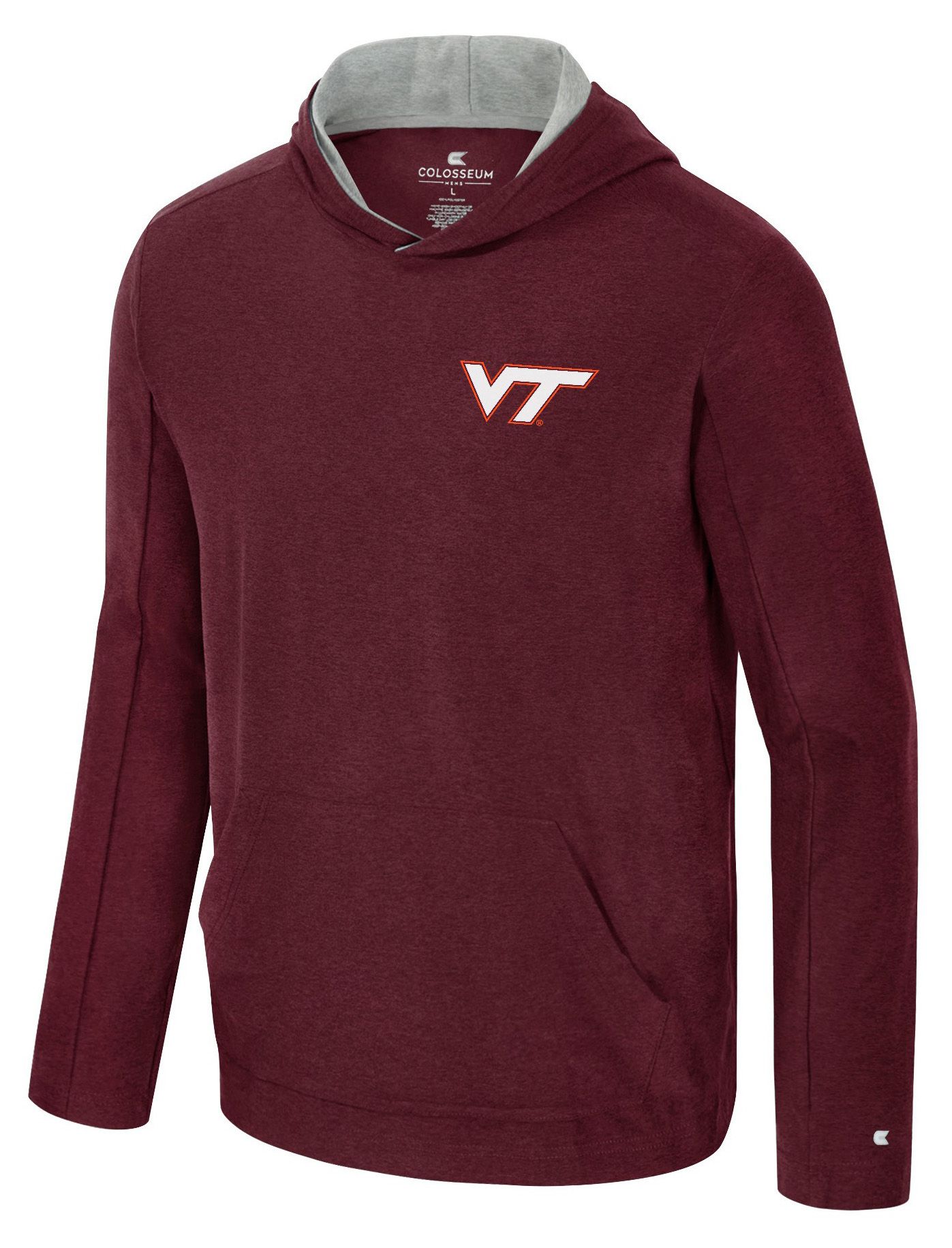 Colosseum Men's Virginia Tech Hokies Maroon Long Sleeve Hoodie Shirt