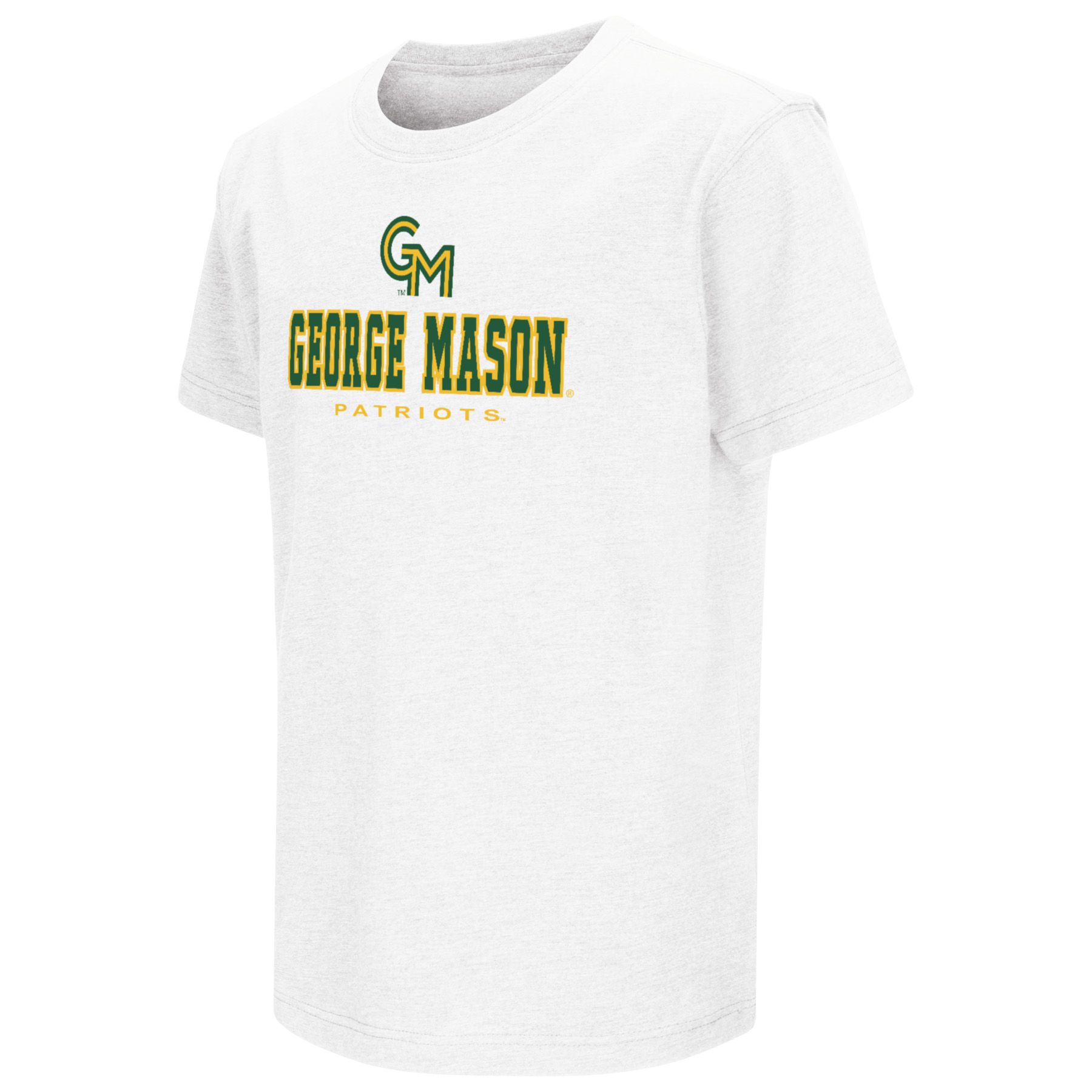 Colosseum Youth George Mason Patriots White T-Shirt