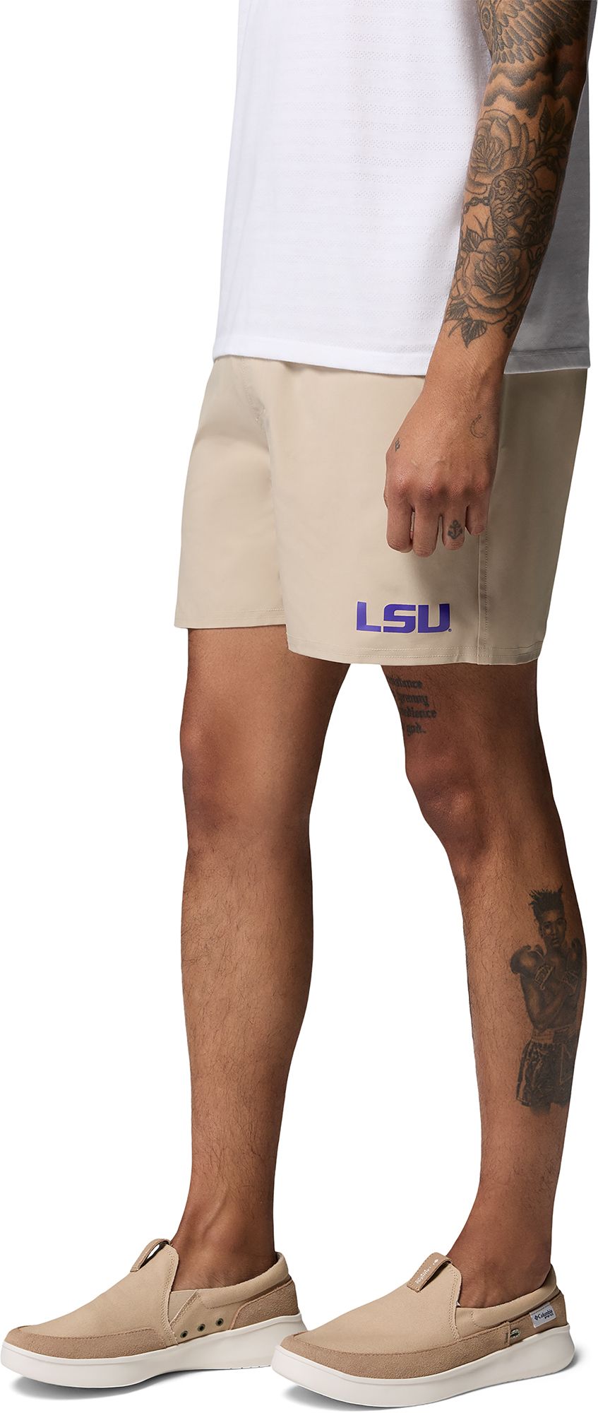 Columbia Men's LSU Tigers Ancient Fossil Terminal Roamer Shorts
