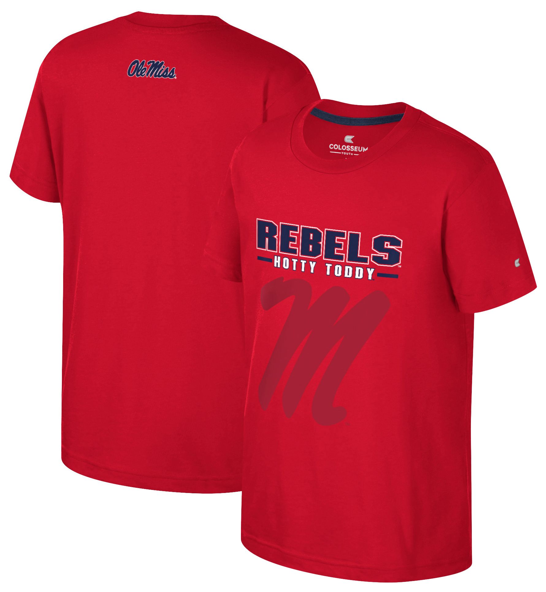 Colosseum Boys' Ole Miss Rebels Red Winton T-Shirt
