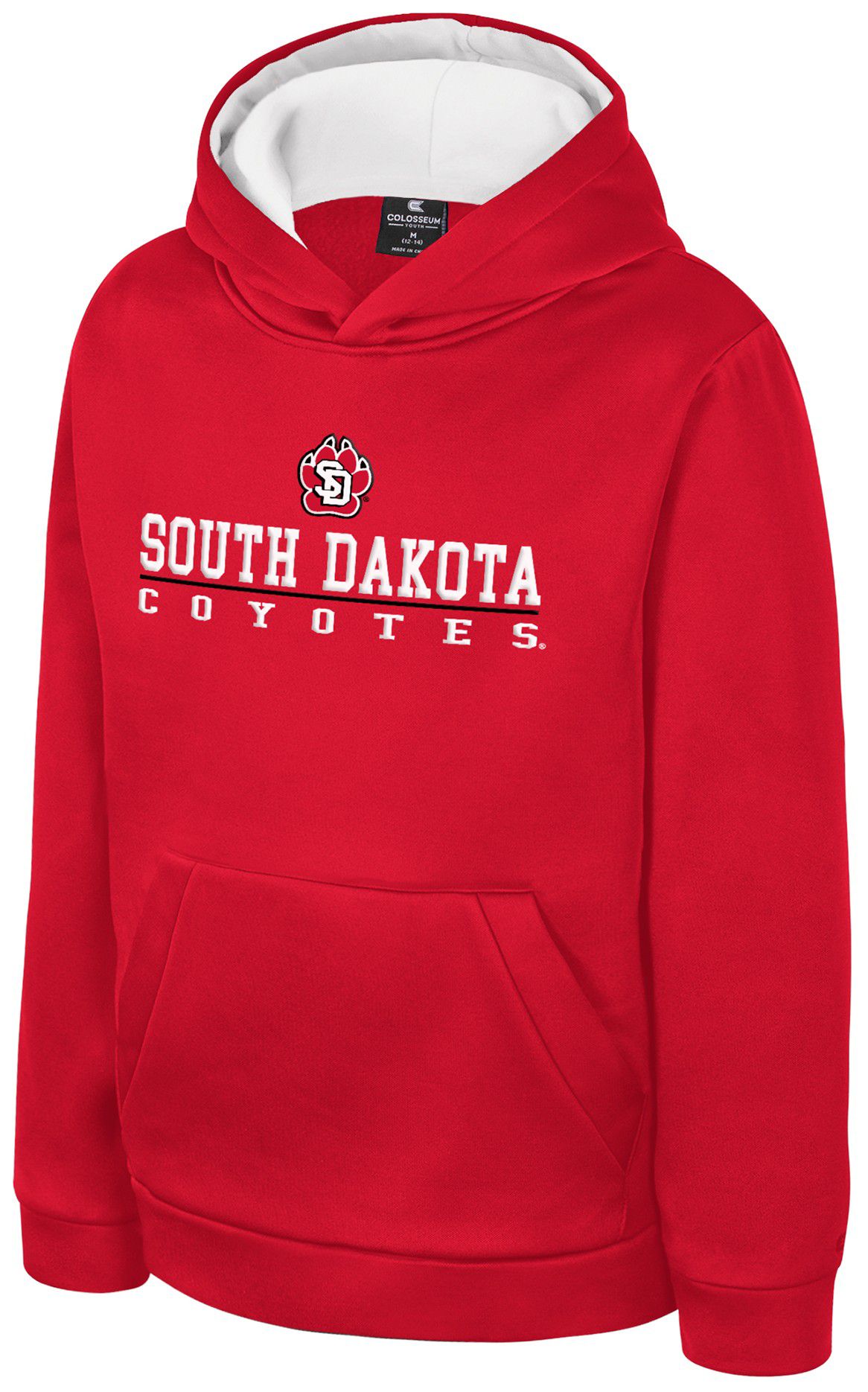Colosseum Boys' South Dakota Coyotes Red Pullover Hoodie