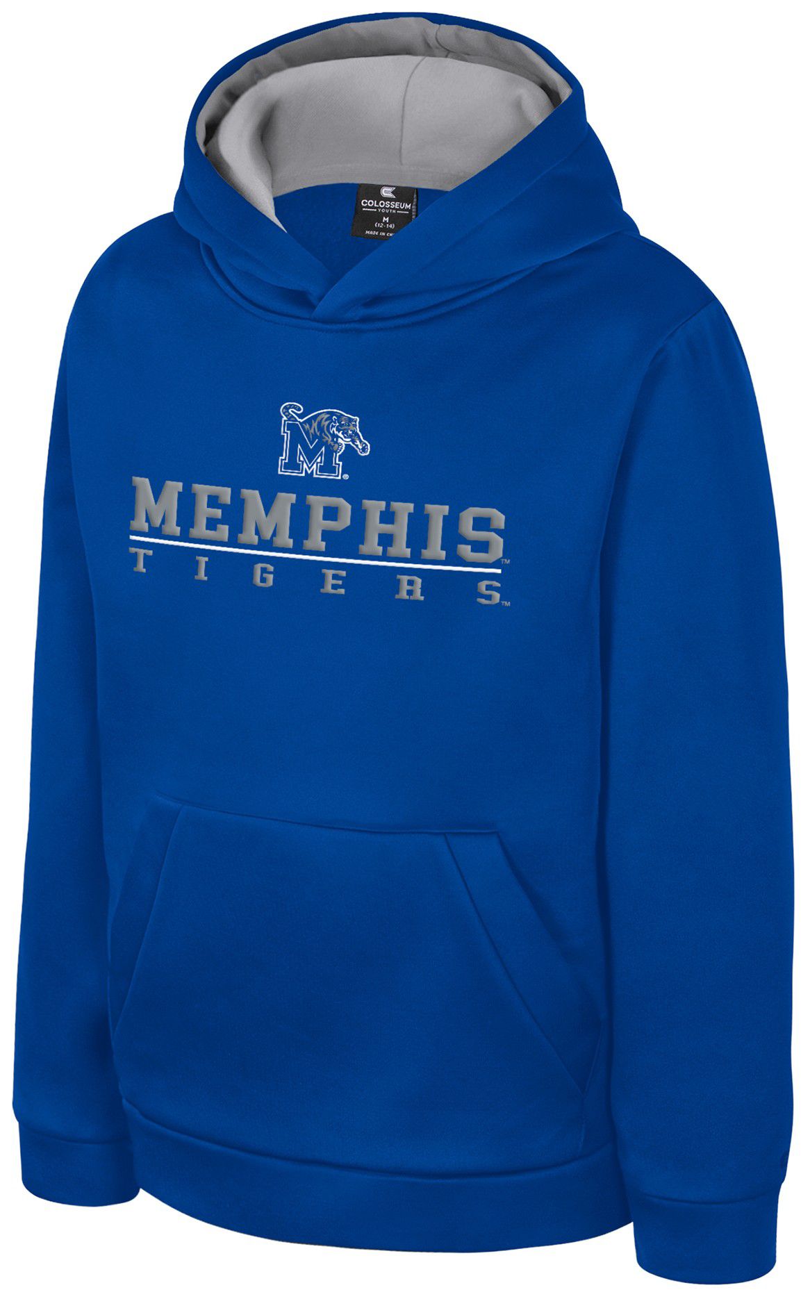 Colosseum Boys' Memphis Tigers Royal Pullover Hoodie