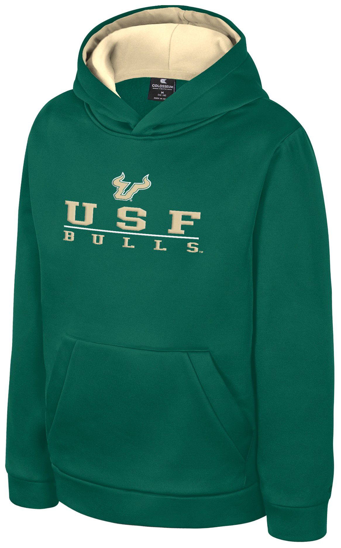 Colosseum Boys' South Florida Bulls Green Pullover Hoodie