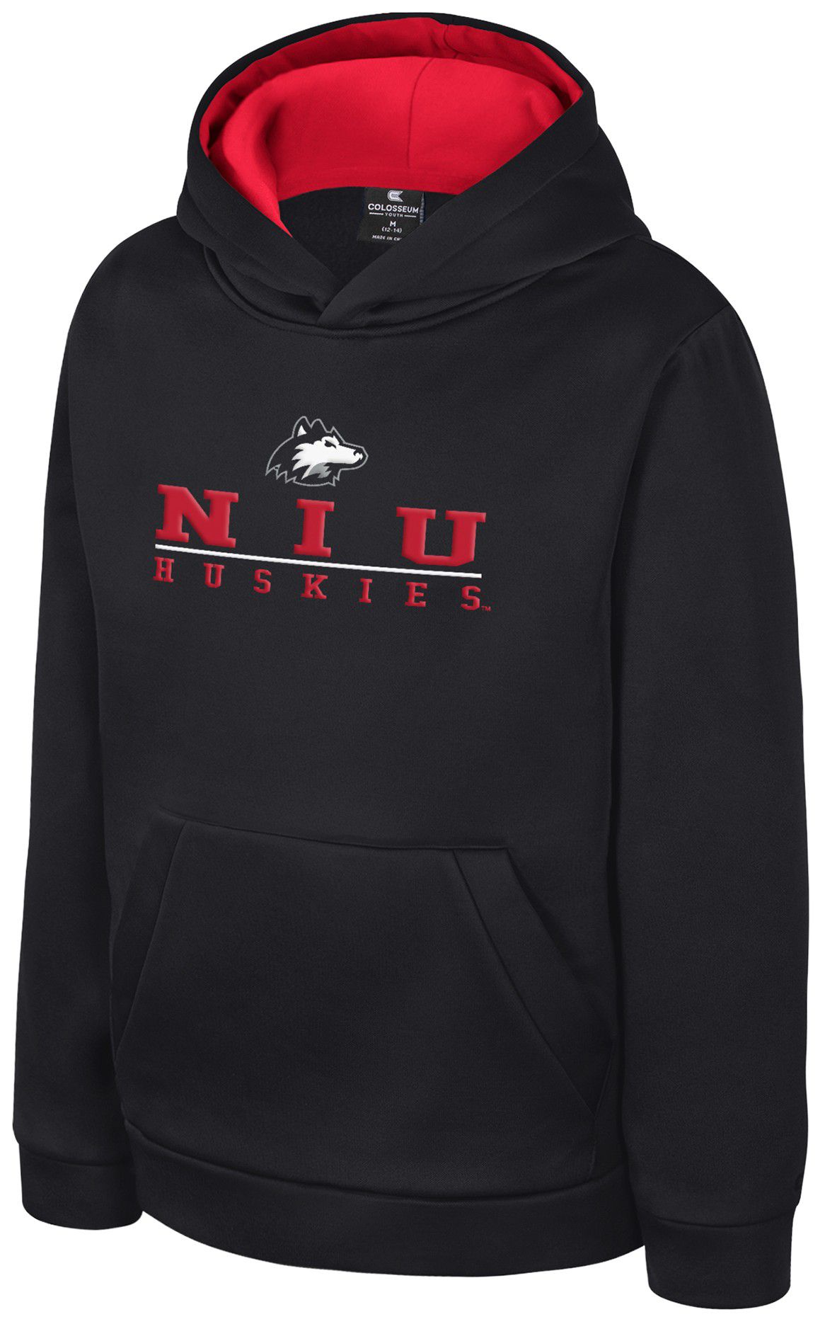 Colosseum Boys' Northern Illinois Huskies Black Pullover Hoodie