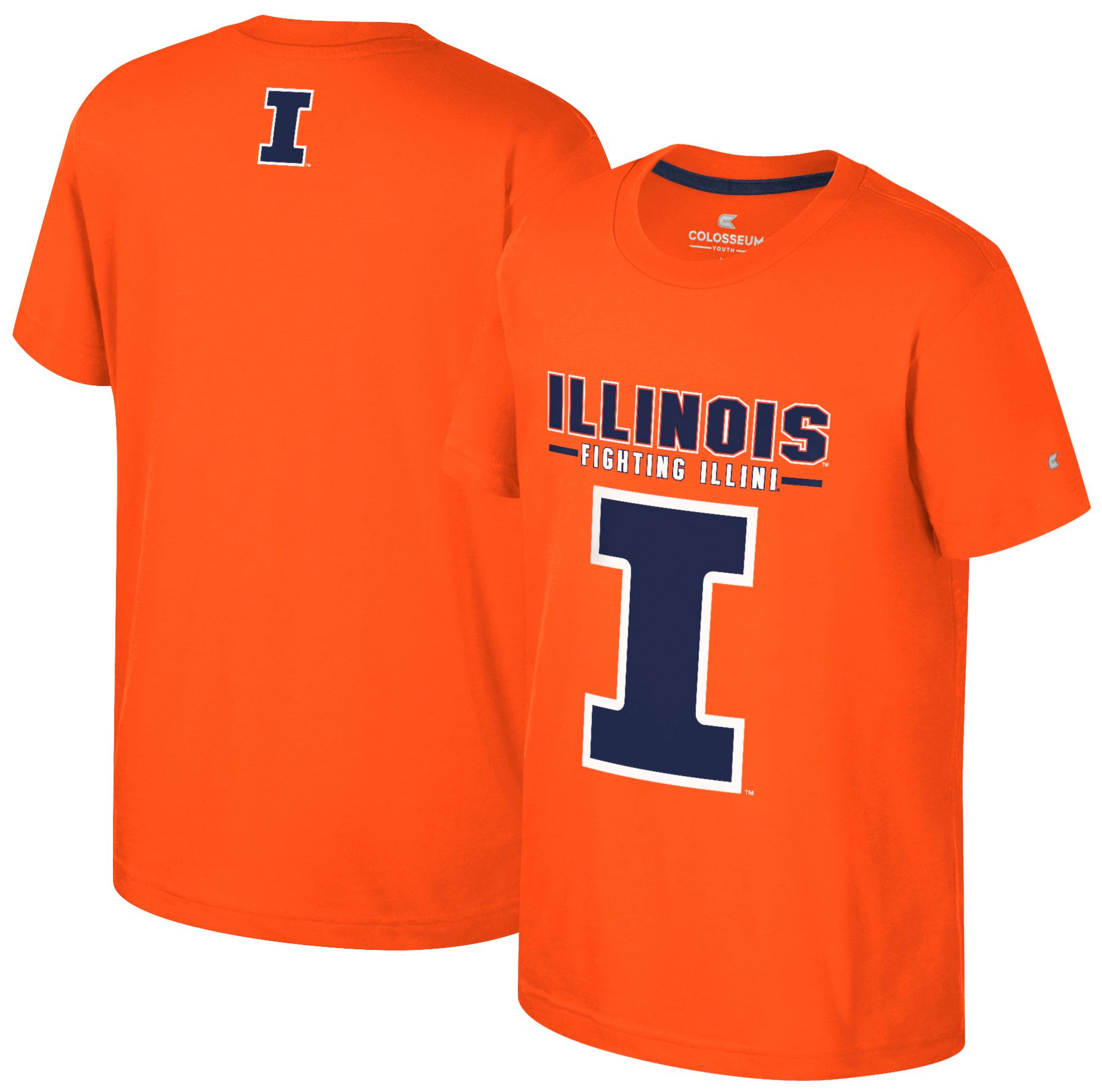 Colosseum Boys' Illinois Fighting Illini Orange Winton T-Shirt