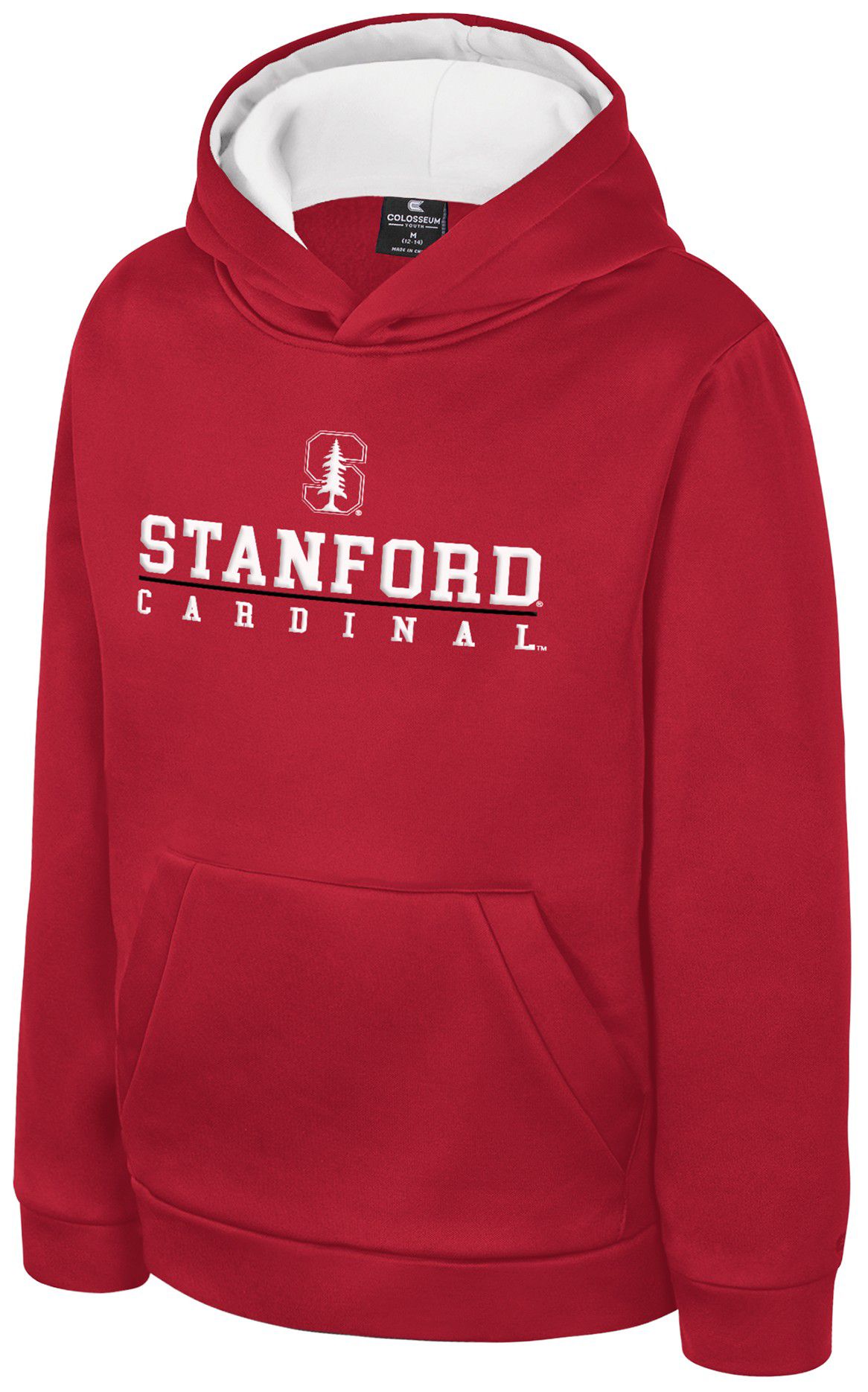 Colosseum Boys' Stanford Cardinal Cardinal Pullover Hoodie
