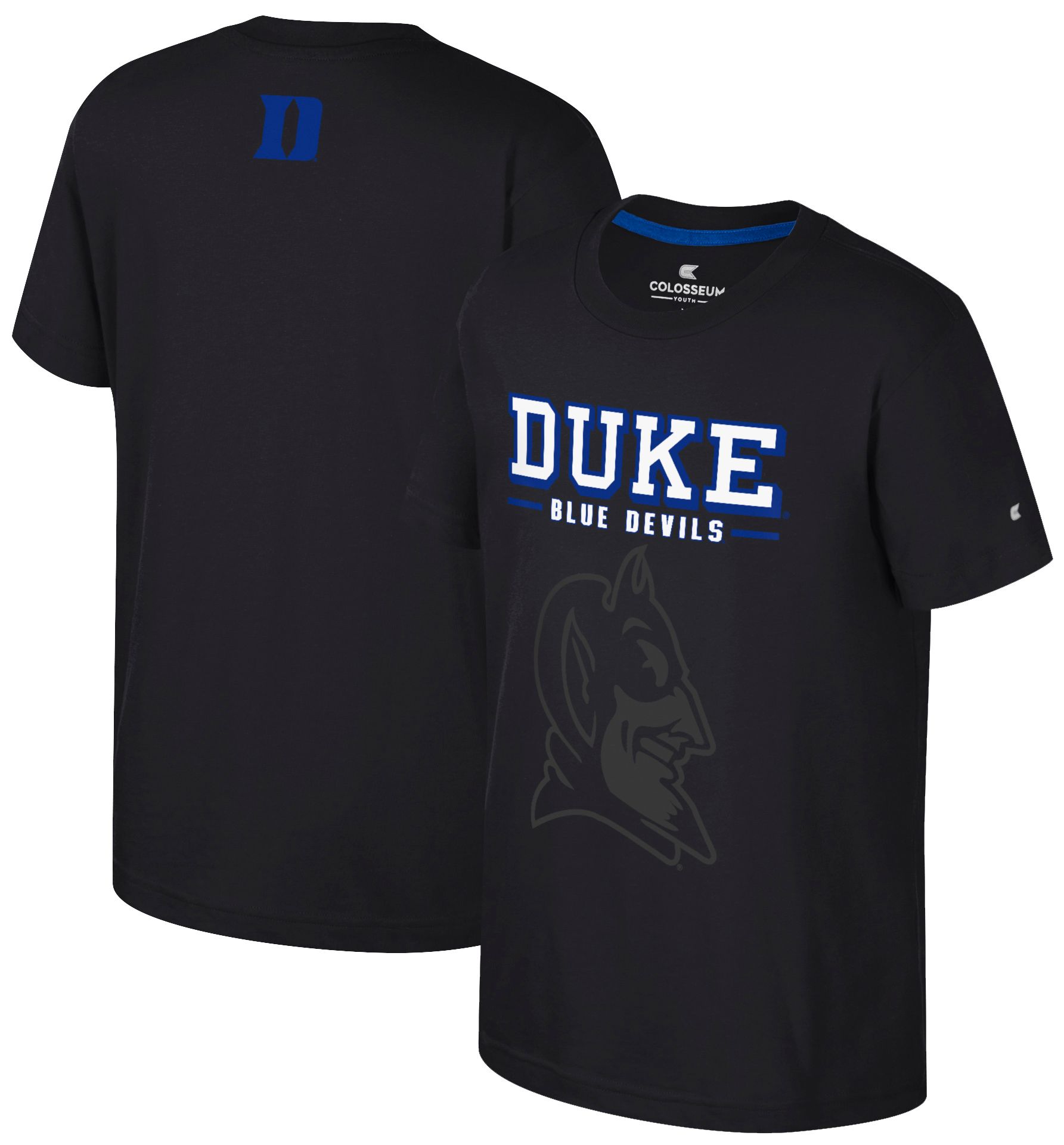 Colosseum Boys' Duke Blue Devils Black Winton T-Shirt