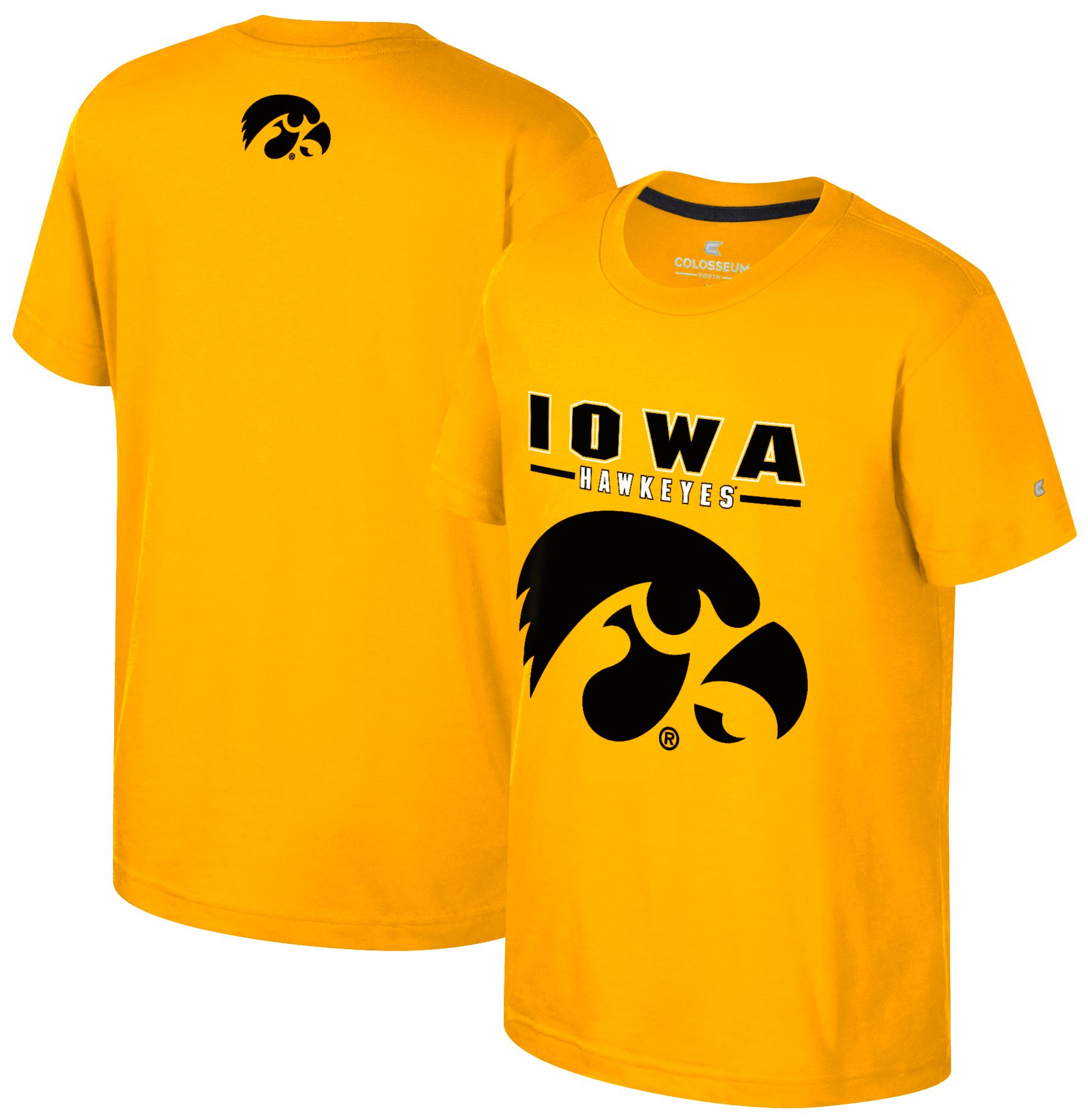 Colosseum Boys' Iowa Hawkeyes Gold Winton T-Shirt