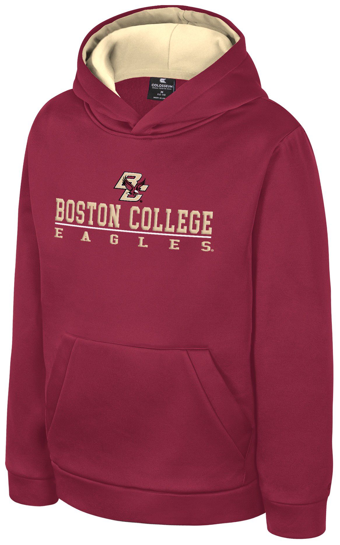 Colosseum Boys' Boston College Eagles Garnet Pullover Hoodie