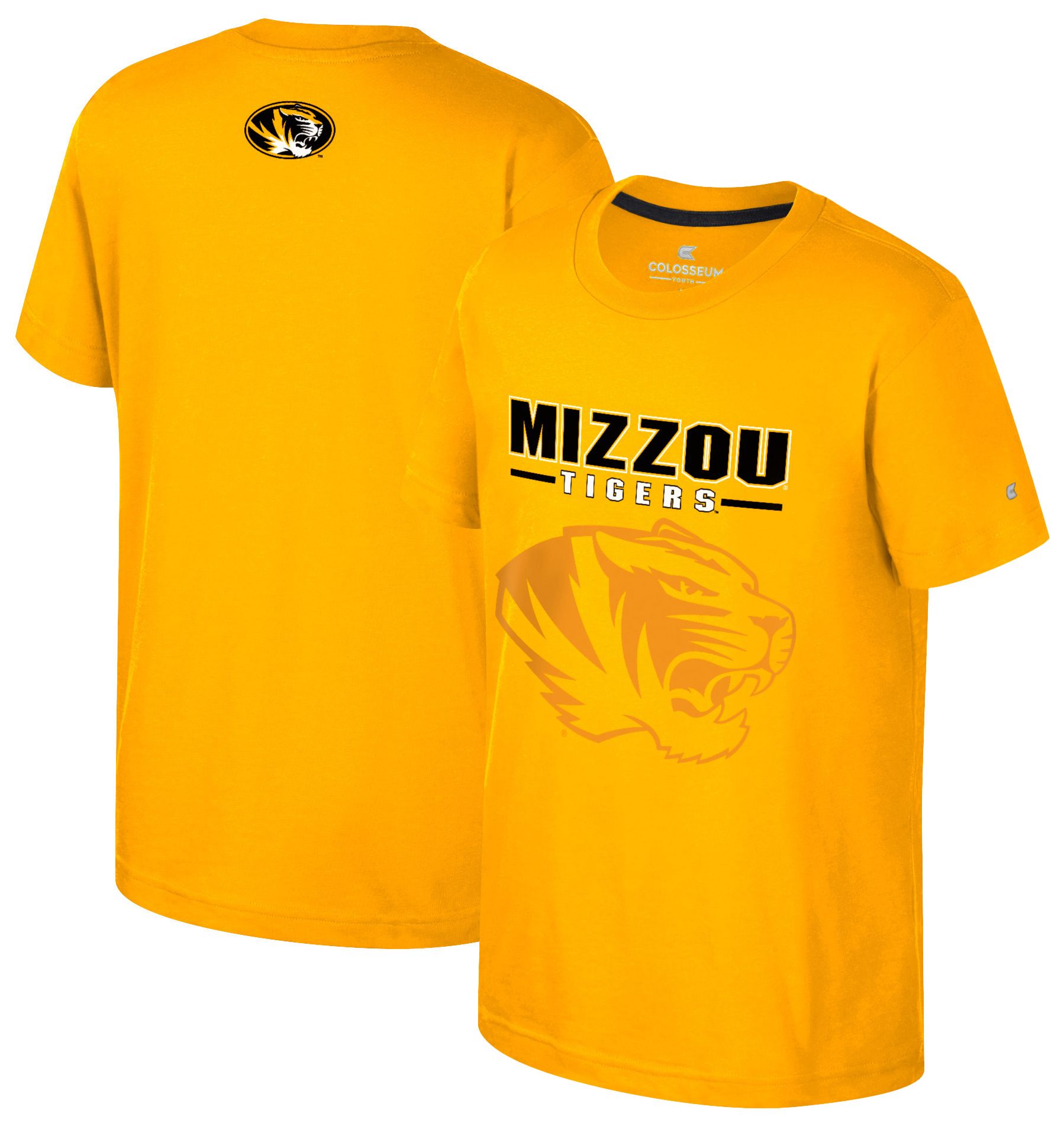 Colosseum Boys' Missouri Tigers Gold Winton T-Shirt