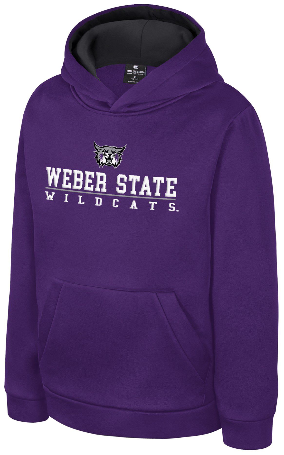 Colosseum Boys' Weber State Wildcats Purple Pullover Hoodie
