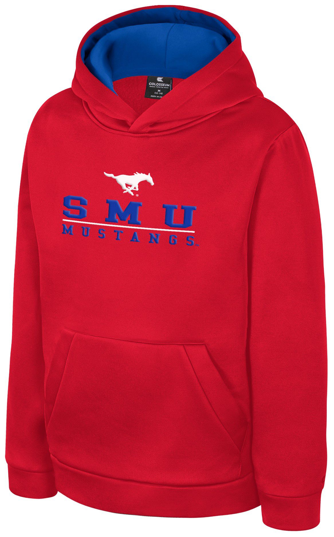 Colosseum Boys' Southern Methodist Mustangs Red Pullover Hoodie