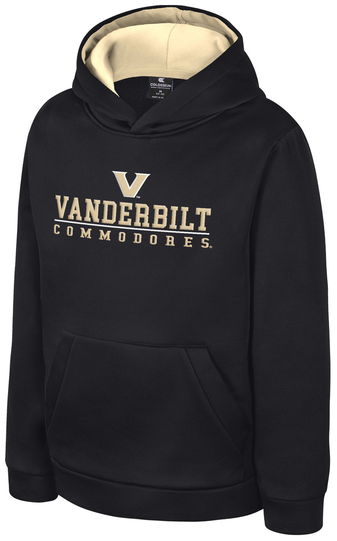 Colosseum Boys' Vanderbilt Commodores Black Pullover Hoodie